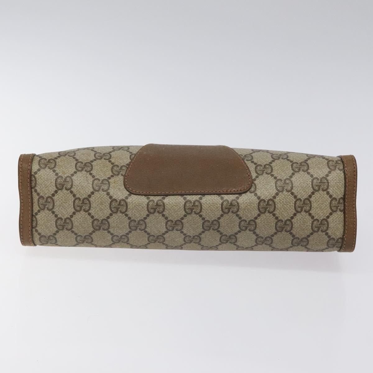 Gucci Gucci GG Supreme Web Clutch Bag Beige Size ONE SIZE - 13 Thumbnail