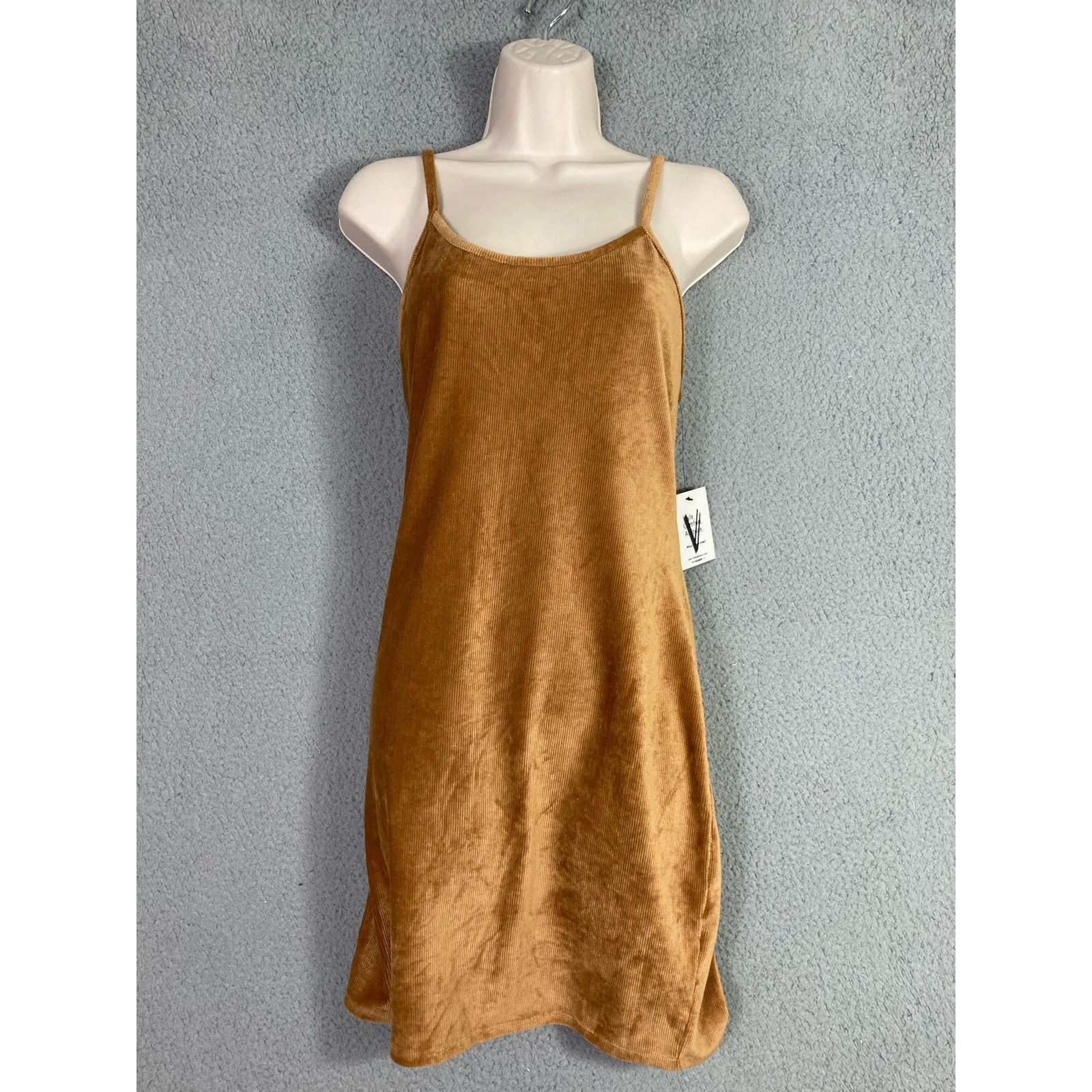 Other VIBE Sportswear Sleeveless Ribbed Mini Dress XL Beige Size XL / US 12-14 / IT 48-50 - 3 Thumbnail