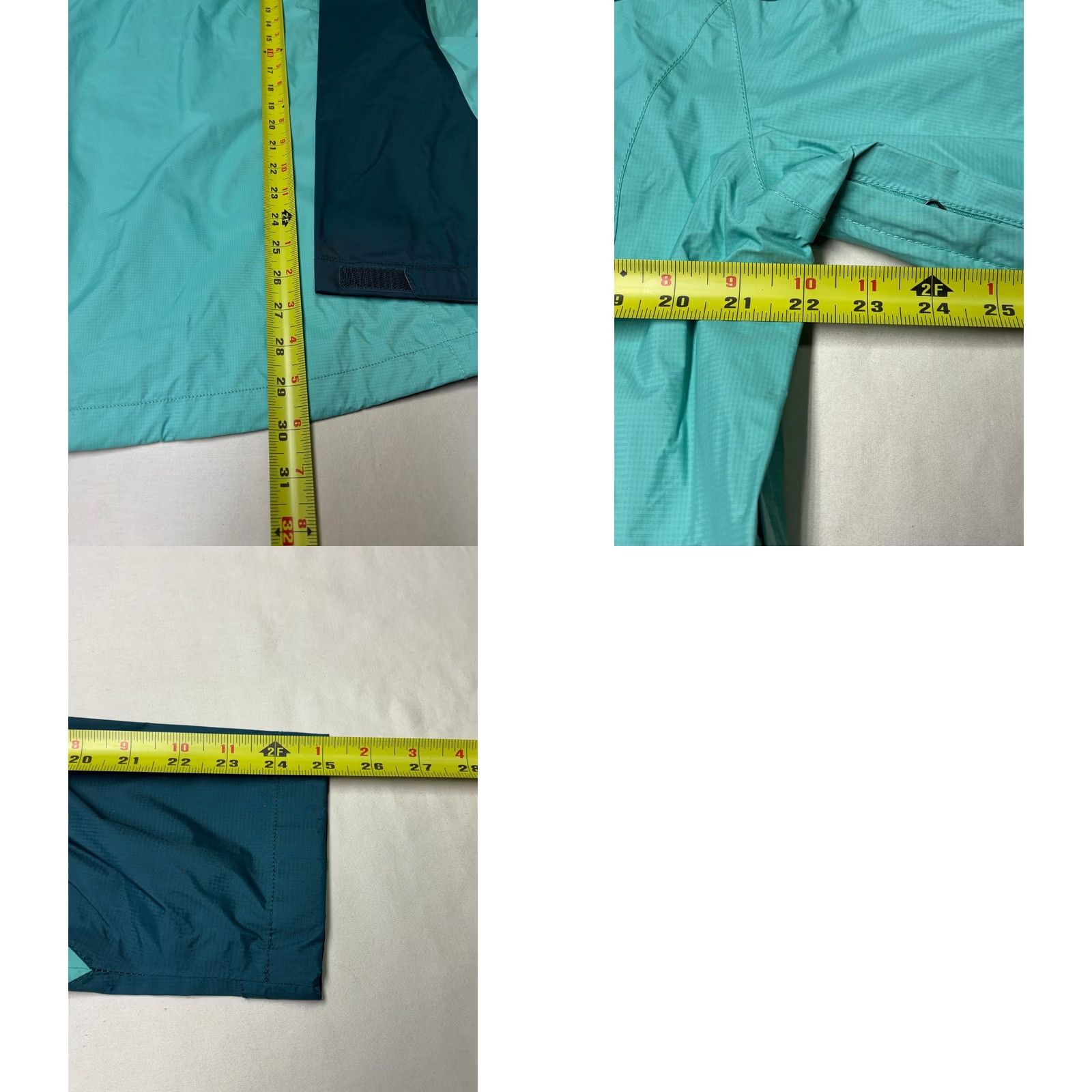 Marmot Marmot Jacket Windbreaker Women L Water Resistant Zip Removable Hood Colorblock Teal Green Spring Fall Hiking Outdoor Travel Casual Size L / US 10 / IT 46 - 8 Thumbnail