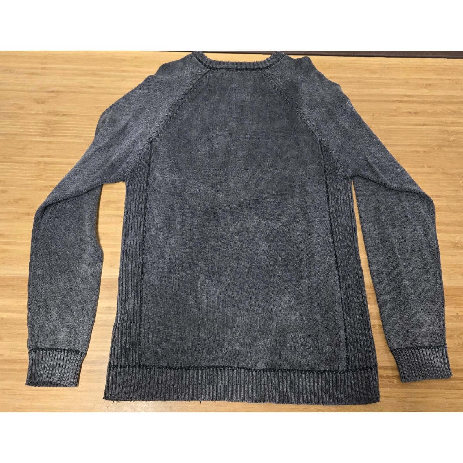 Harley Davidson HARLEY-DAVIDSON Shirt Mens M Gray Raglan Crewneck Knit Pullover Sweater Size US M / EU 48-50 / 2 - 5 Thumbnail