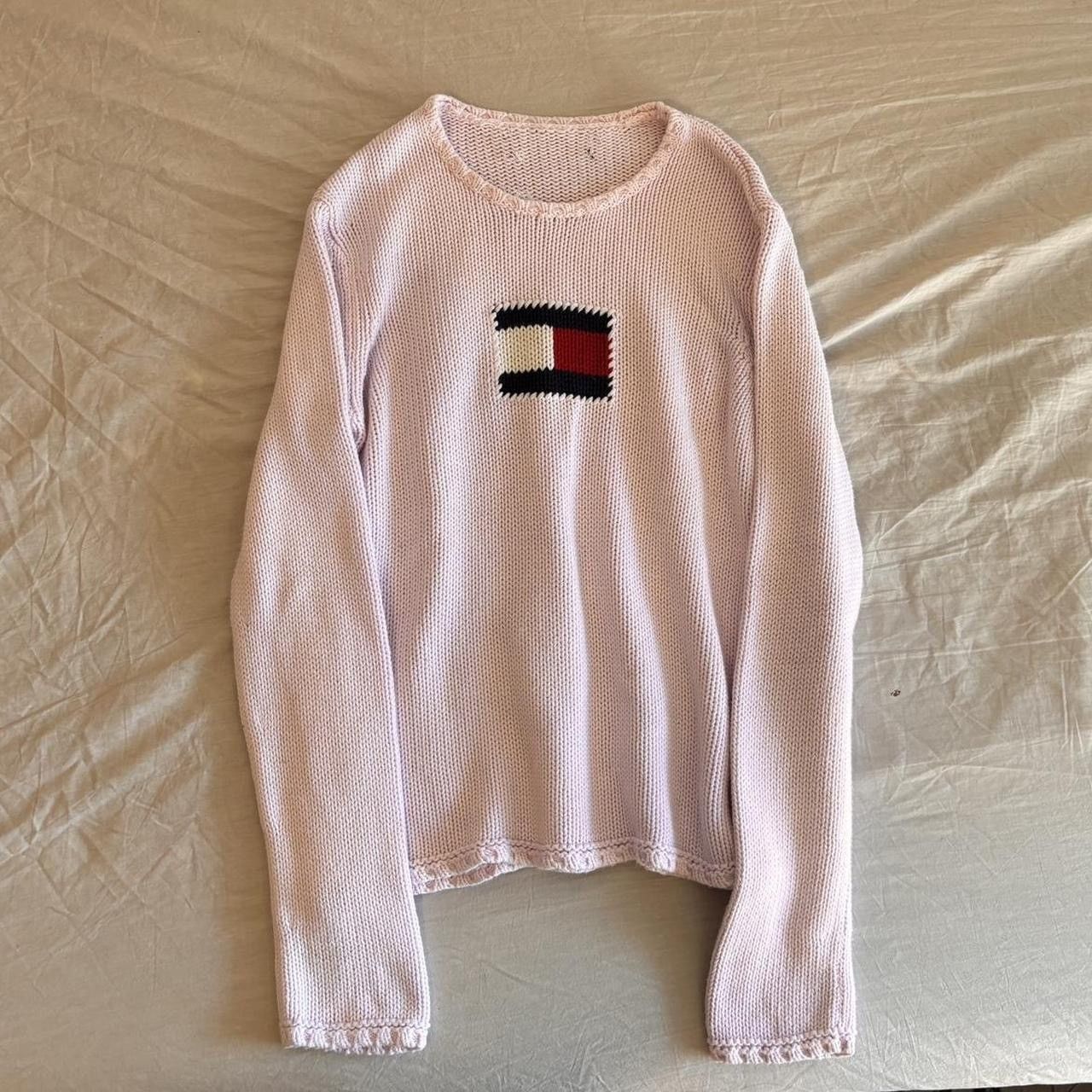 Tommy Hilfiger × Vintage Baby Pink long sleeve cable knit sweater Size S / US 4 / IT 40 - 1 Thumbnail