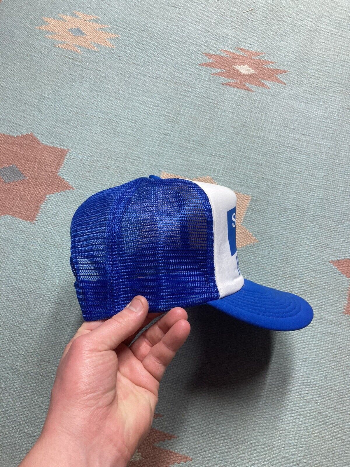 Vintage trucker hat system 32 Hettich Germany builders construction Size ONE SIZE - 6 Thumbnail