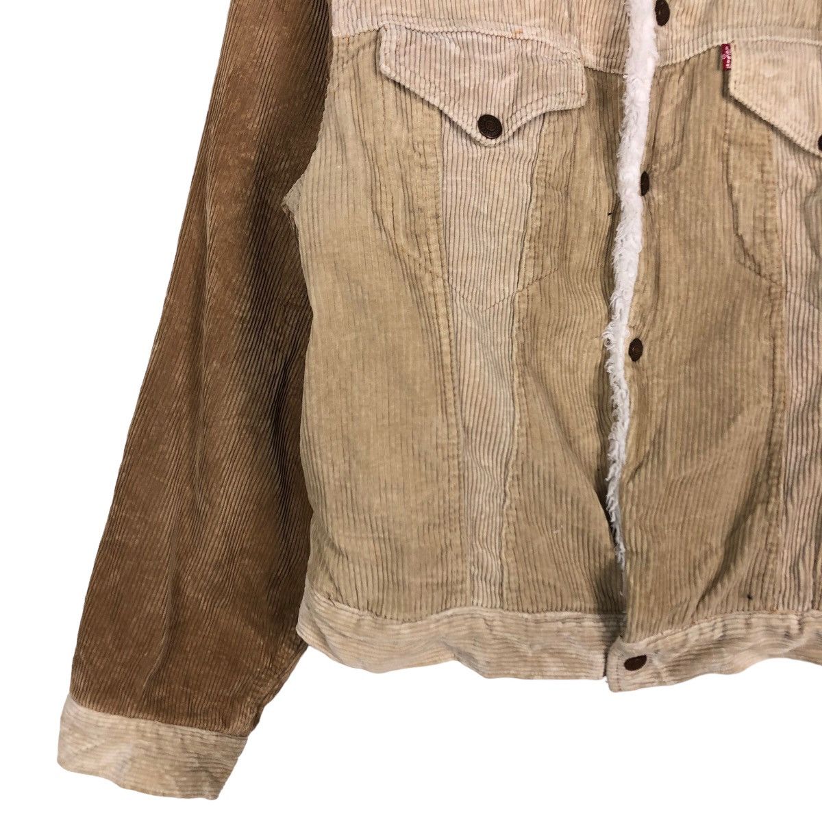 Levi's 🔥Vintage Trucker Corduroy Biker Jacket Levi’s Made in Usa Size US L / EU 52-54 / 3 - 4 Thumbnail