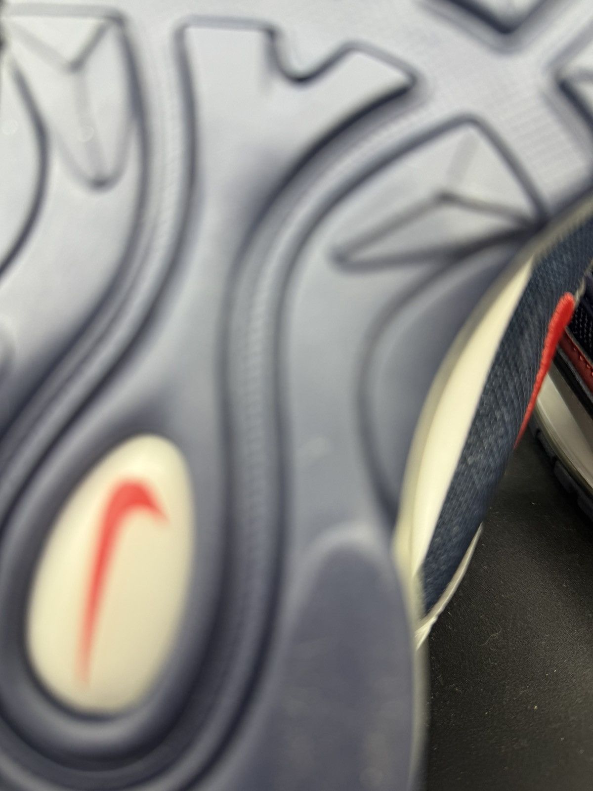 Nike NIKE AIR MAX 97 MIDNIGHT NAVY/TRACK RED Size US 10 / EU 43 - 7 Thumbnail