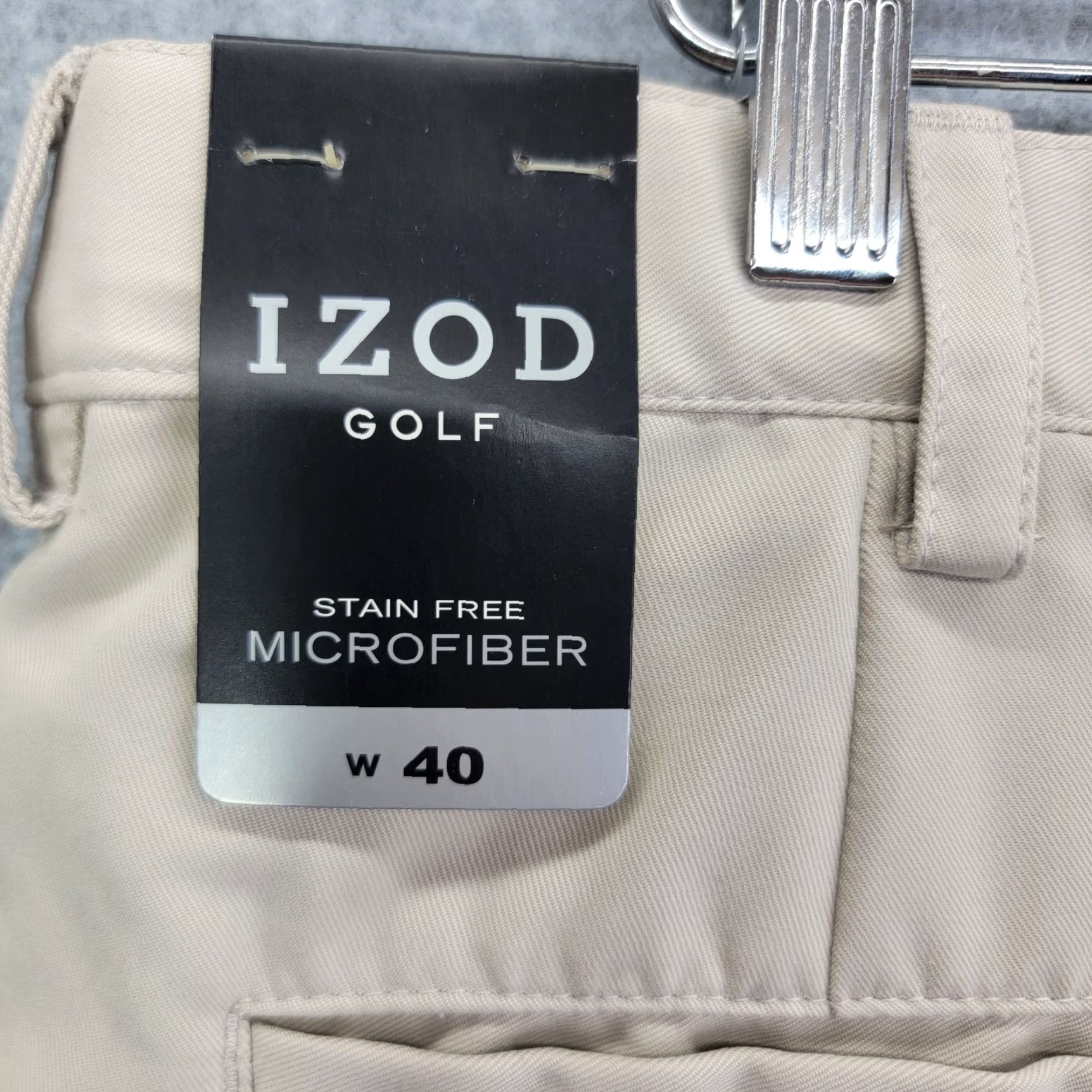 Izod Izod Golf Shorts Size 40 Classic Fit beige stain free microfiber nwt Size US 40 / EU 56 - 6 Thumbnail