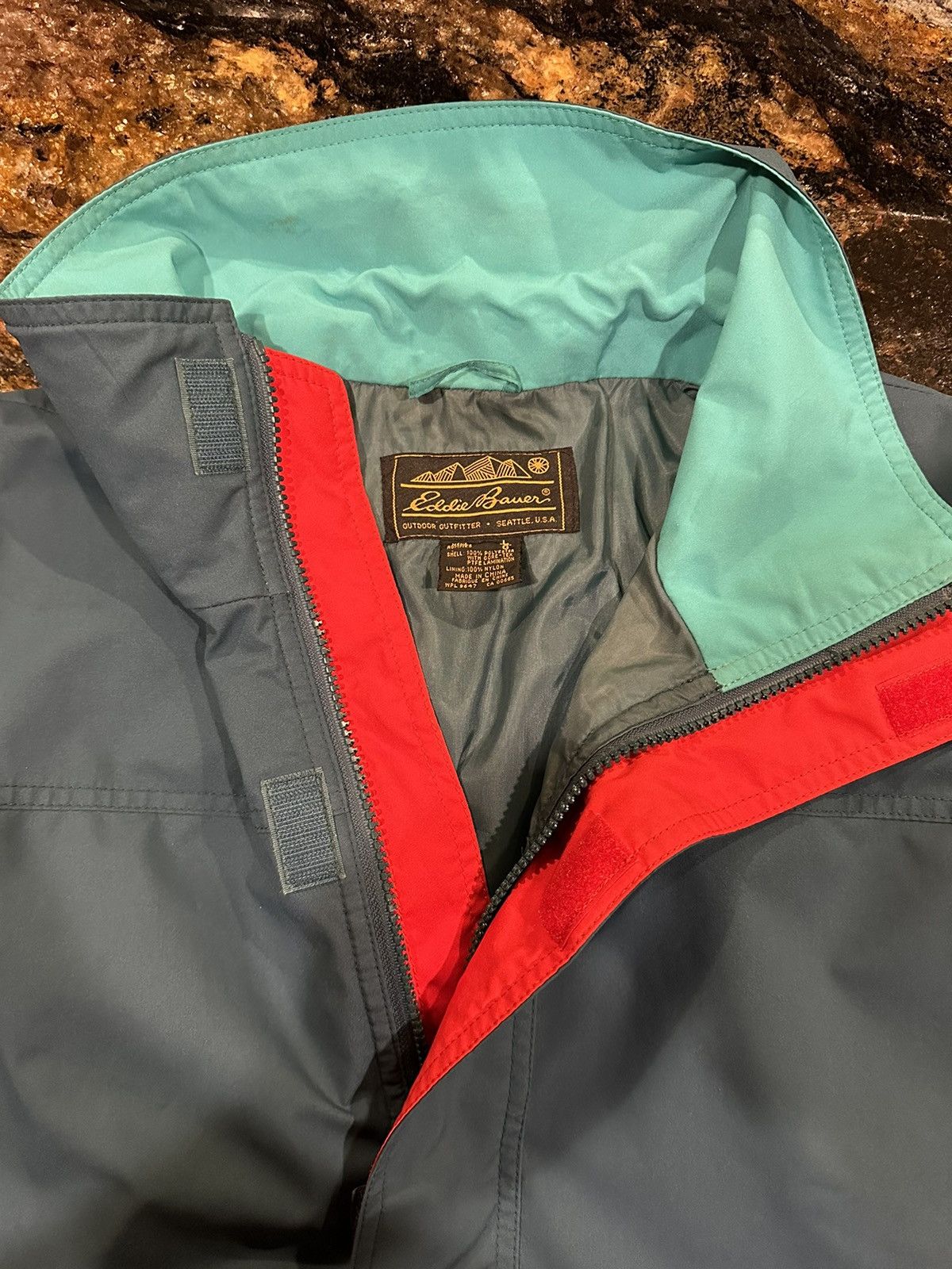 Eddie Bauer × Vintage Vintage Eddie Bauer 90s Windbreaker Anorak Raincoat Jacket Size US L / EU 52-54 / 3 - 13 Thumbnail