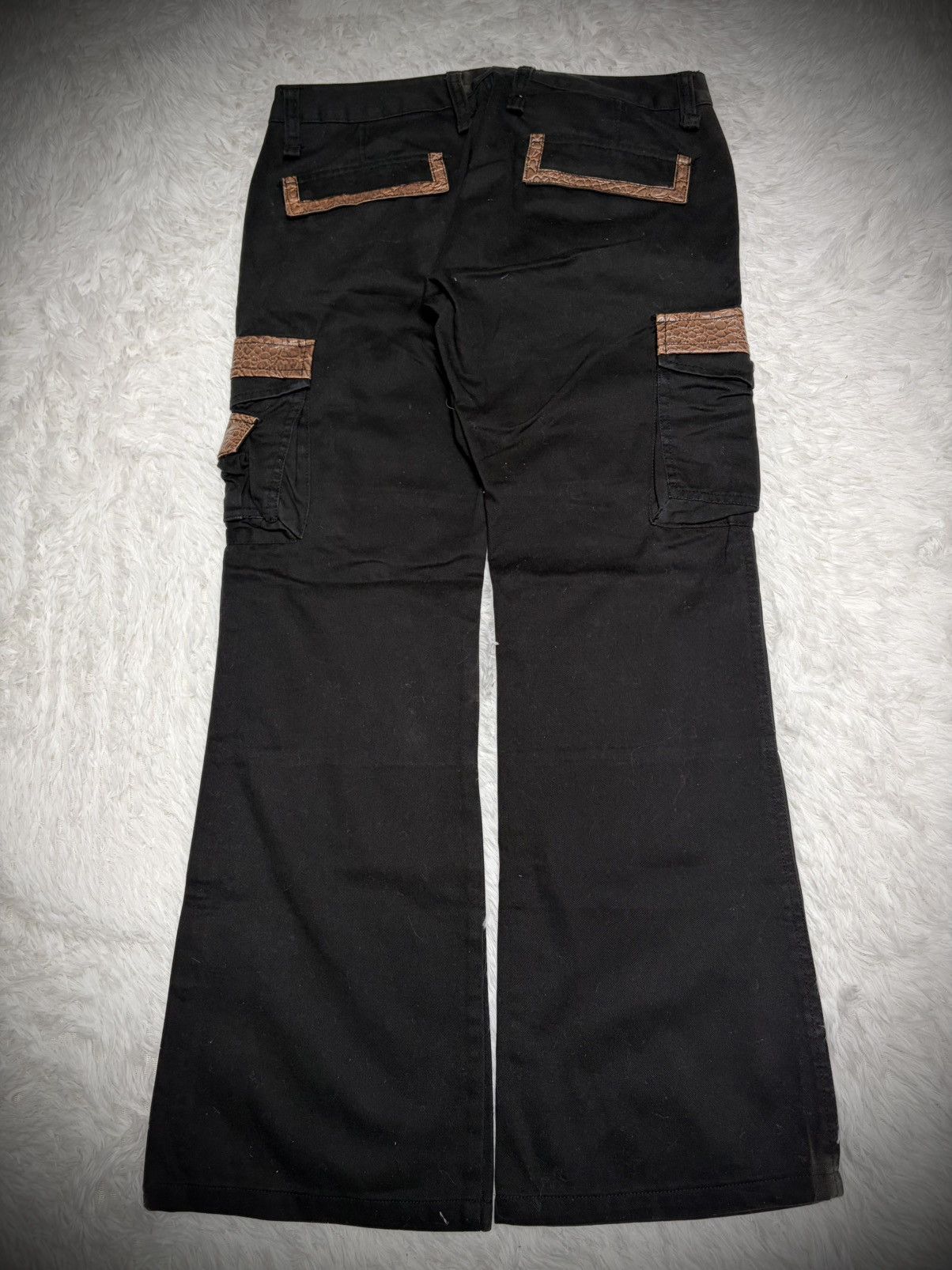 Tornado Mart Rare Root Three crocodile flared cargo pants Size US 33 - 5 Thumbnail