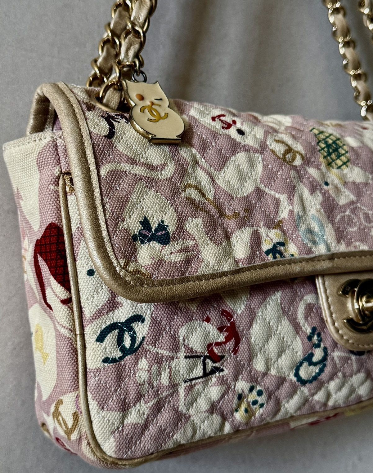 Chanel Chanel - Karl Lagerfeld - SS07 Pink Baby animals - Flap Bag Size ONE SIZE - 4 Thumbnail