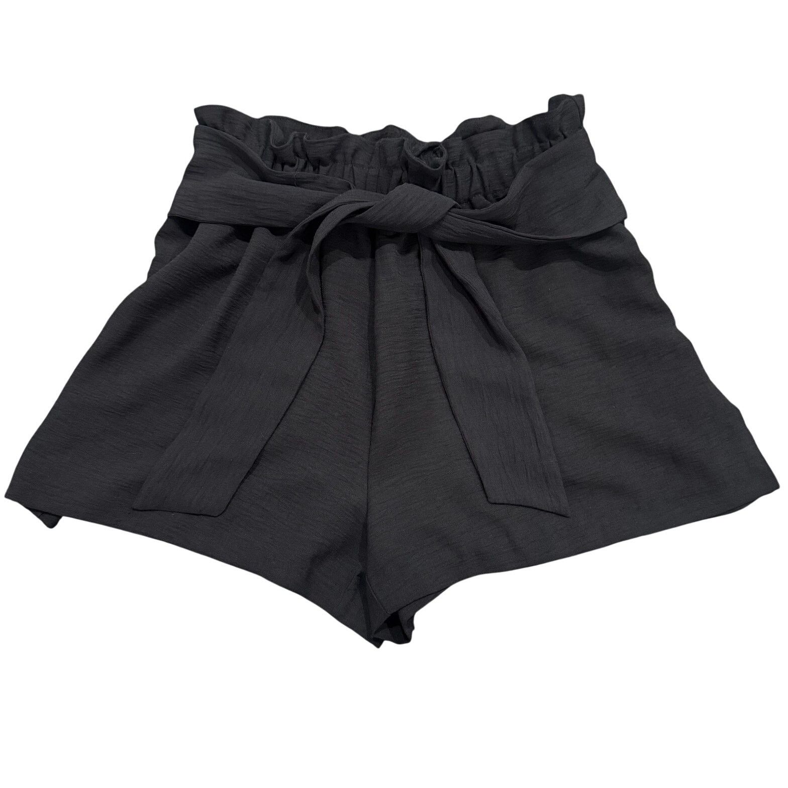 BCBGeneration BCBGeneration Paperbag Shorts in Black, Size XS Size 26" / US 2 / IT 38 - 1 Thumbnail