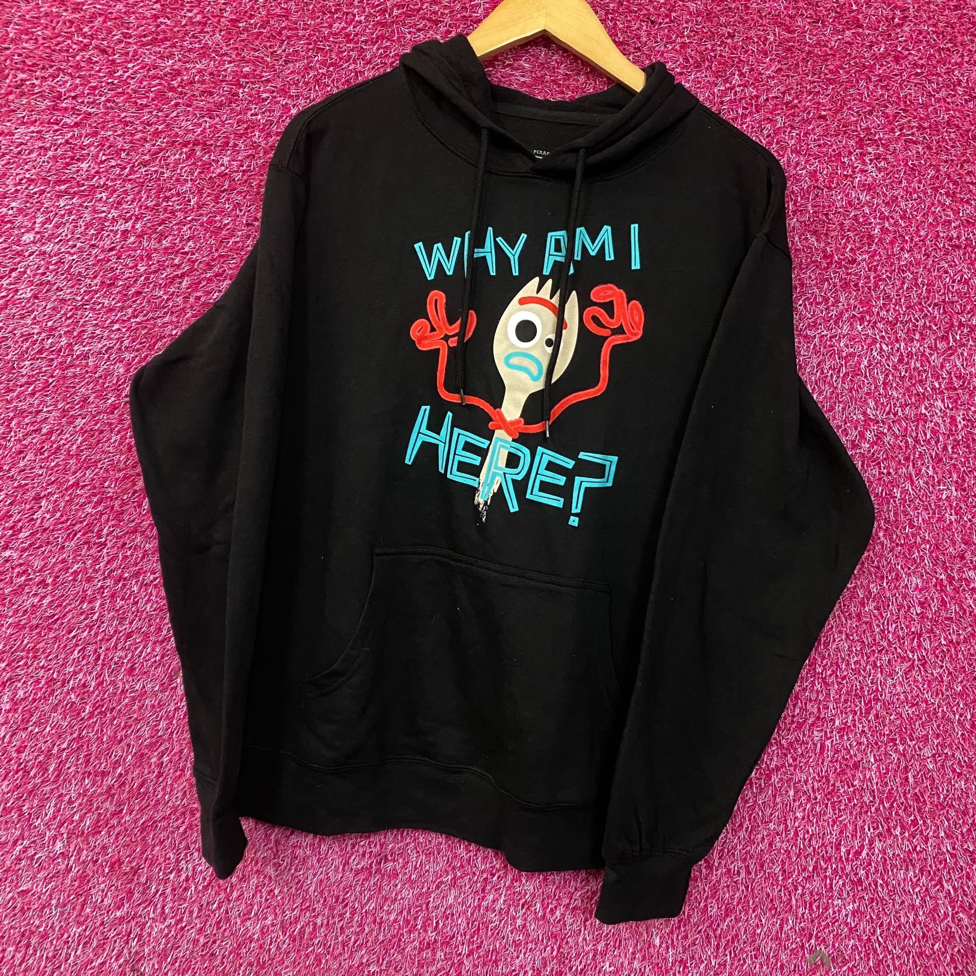 Disney Forky Why Am I Here? Toy Story 4 Disney Pixar Hoodie Medium Size US M / EU 48-50 / 2 - 3 Thumbnail