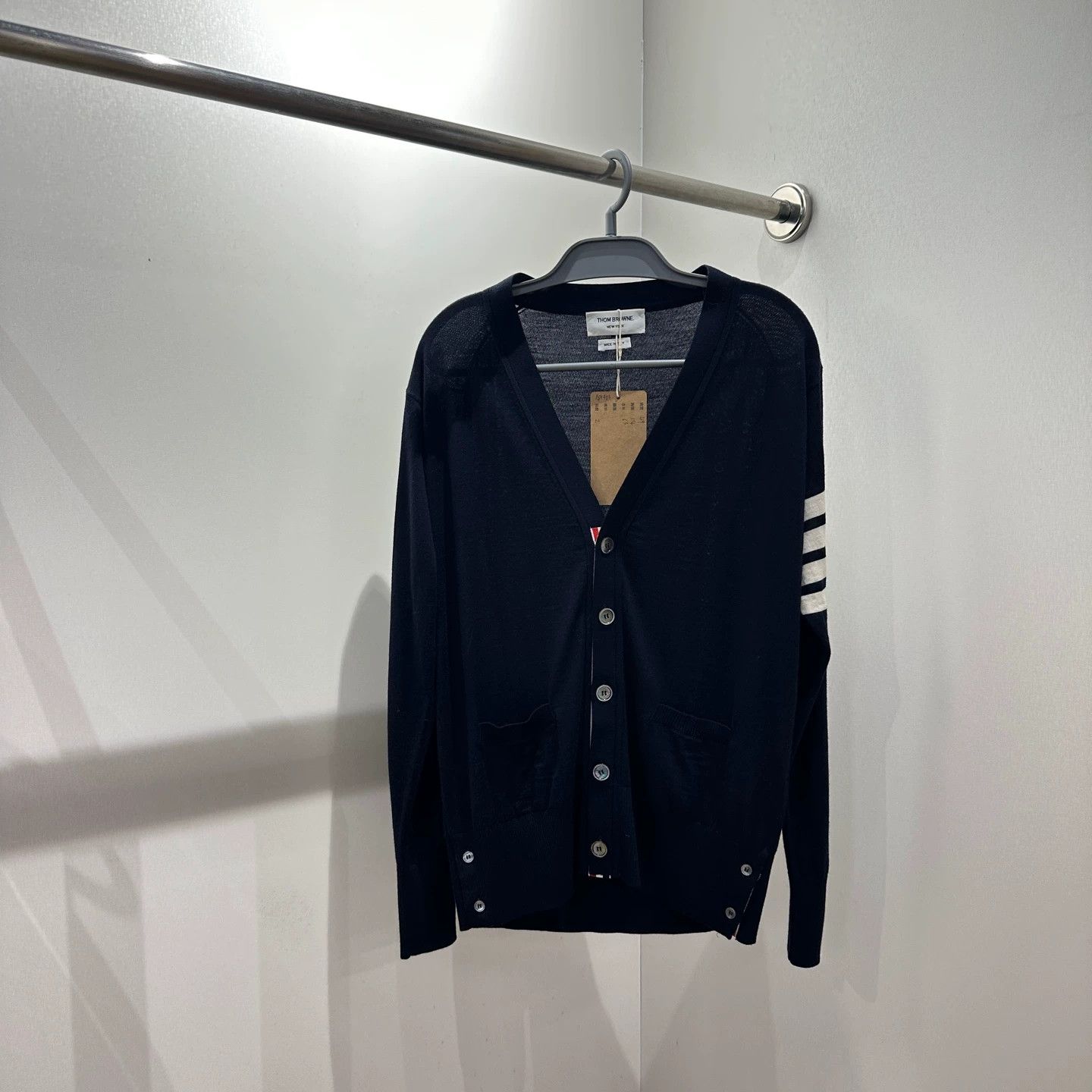 Thom Browne Thom Browne apr483 4-Bar Wool Knit Cardigan 2 Size US M / EU 48-50 / 2 - 1 Thumbnail