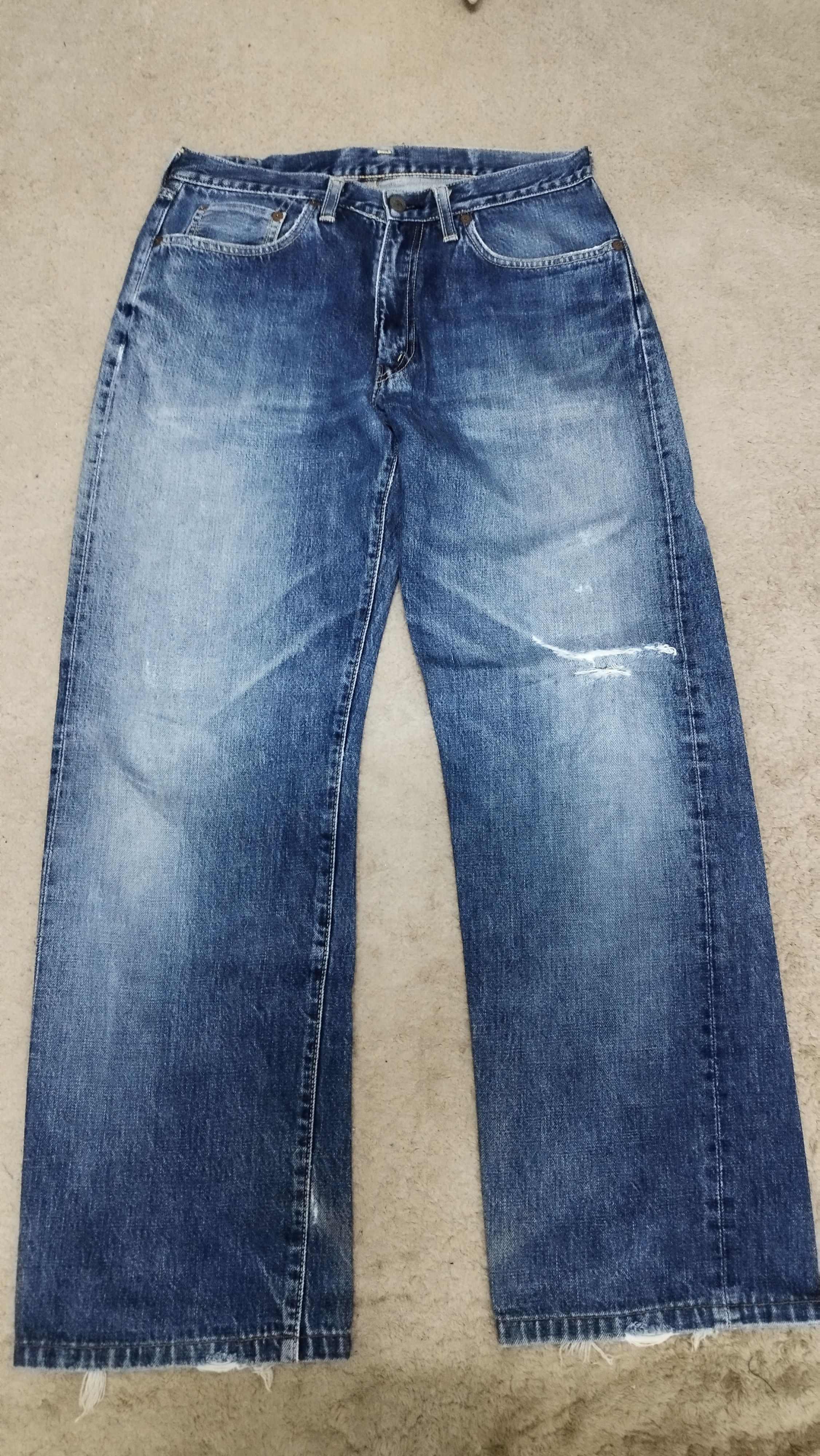 Big John × Japanese Brand Big john gold selvedge distressed Size US 32 / EU 48 - 1 Thumbnail