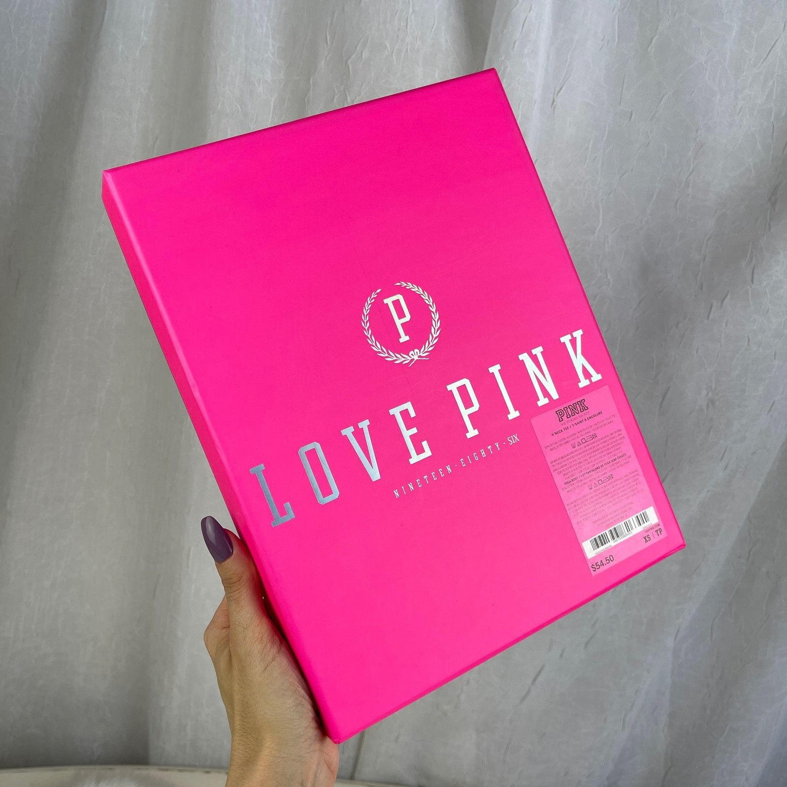 Victoria's Secret Victoria’s Secret PINK Gift Decor Storage Box Silver Logo Size ONE SIZE - 12 Thumbnail