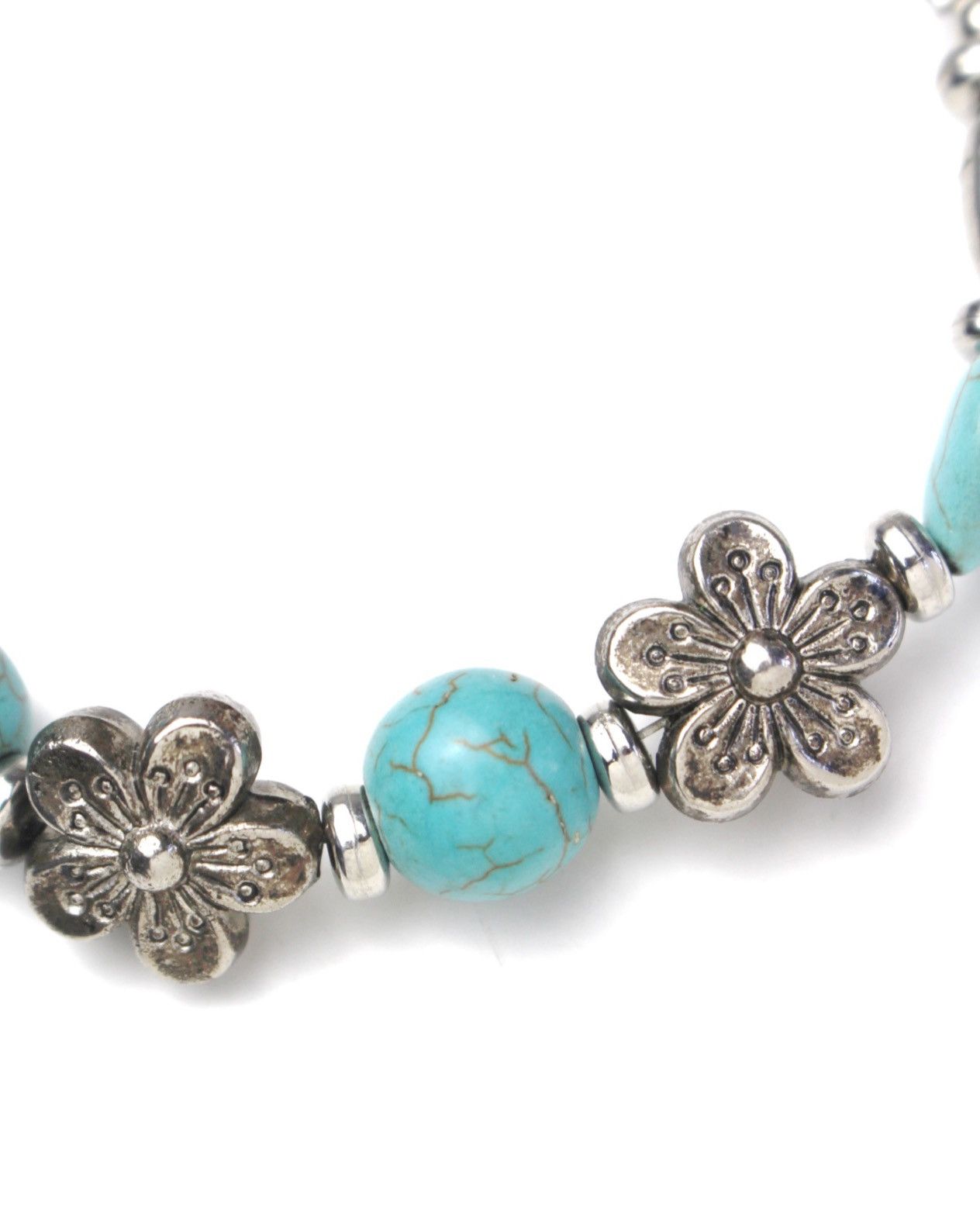 Hysteric Glamour 2000S JAPANESE MADE DAISY BLOOM TURQUOISE METAL BRACELET Size ONE SIZE - 4 Thumbnail