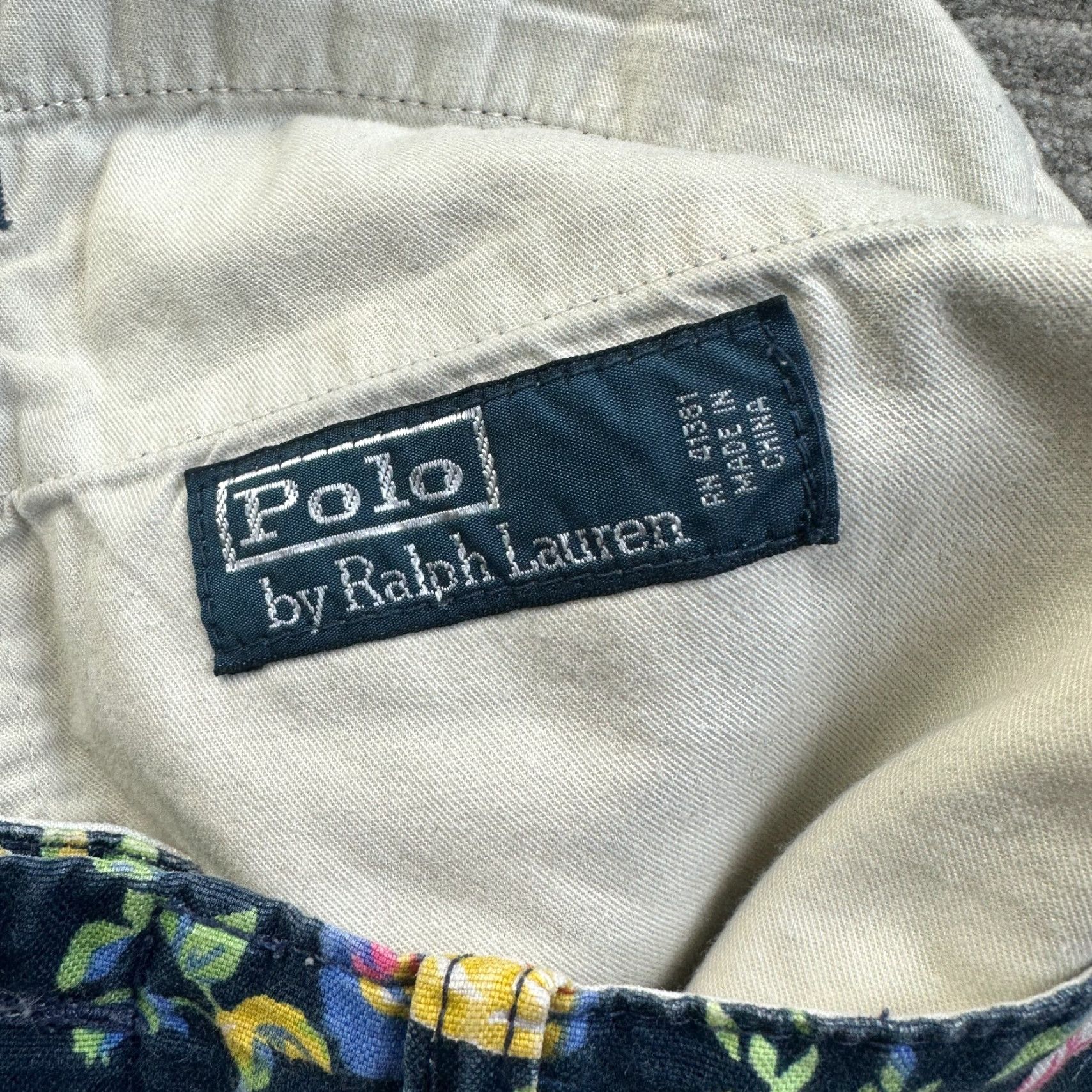 Polo Ralph Lauren Polo Ralph Lauren Shorts Mens 35 Blue Floral All Over Print Linen Blend Size US S / EU 44-46 / 1 - 4 Thumbnail