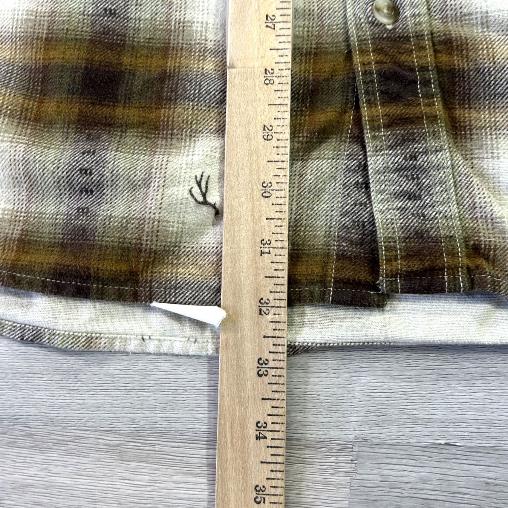 Vintage Cabela's Shirt Mens XLT Brown Plaid Deerskin Chamois Flannel Button Up Size US XL / EU 56 / 4 - 6 Thumbnail