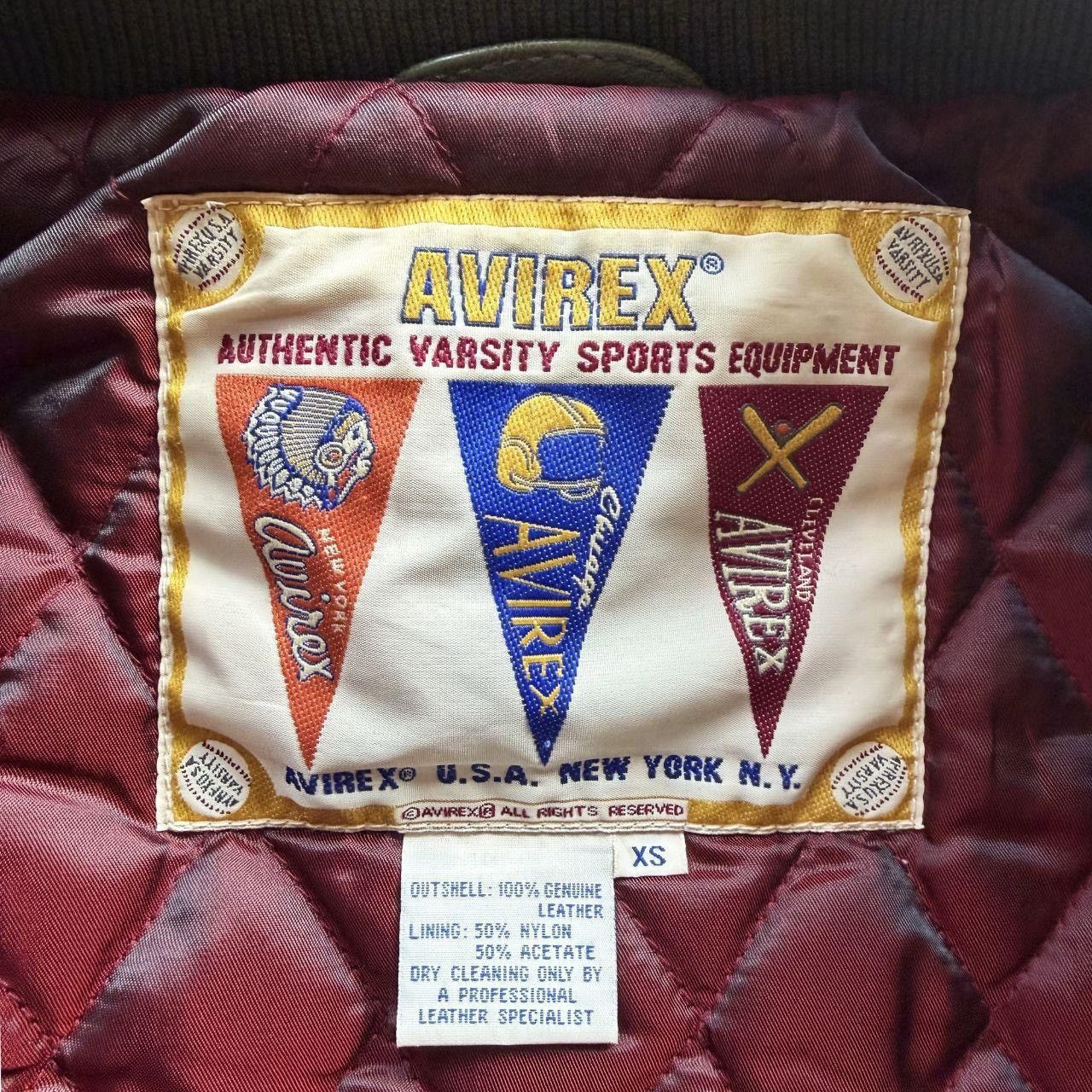 Avirex Avirex North West Wildbears Leather Varsity Jacket Size US XS / EU 42 / 0 - 6 Thumbnail