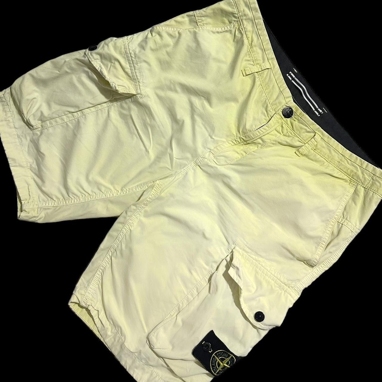 Stone Island Stone Island Bermuda Garment Dyed Cargo Shorts Size US 33 - 2 Thumbnail