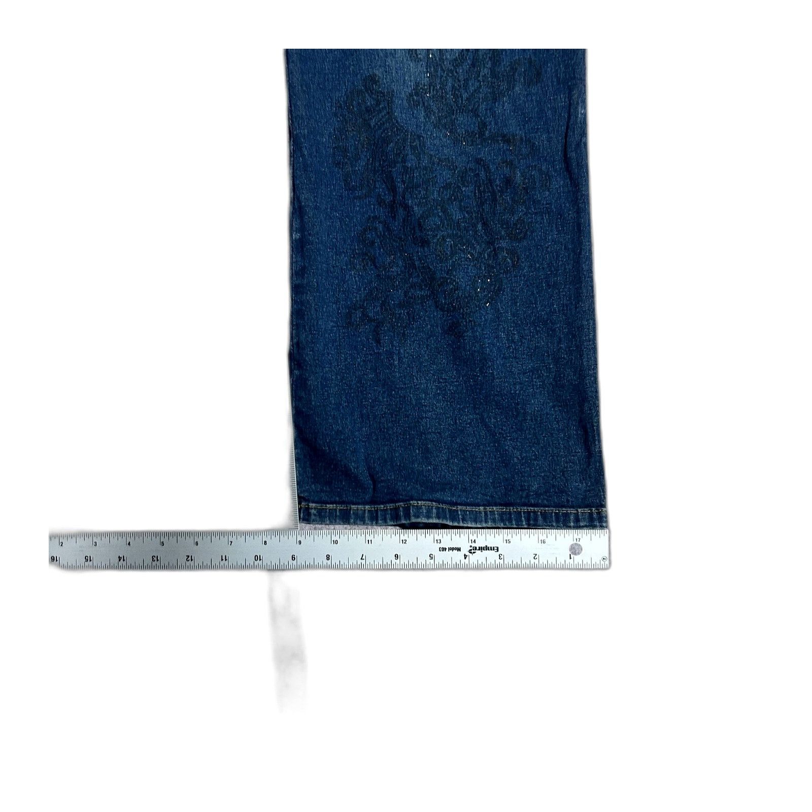 The Unbranded Brand Mwah Jeans Denim Design Straight Leg Design Patterns Women S Size US 26 / EU 42 - 2 Thumbnail
