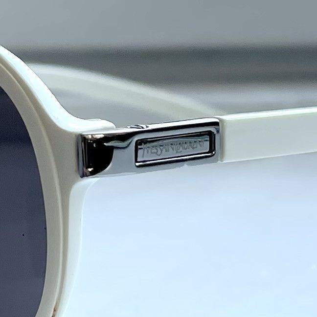Yves Saint Laurent Yves Saint Laurent Women's White and Silver Sunglasses Size ONE SIZE - 5 Thumbnail