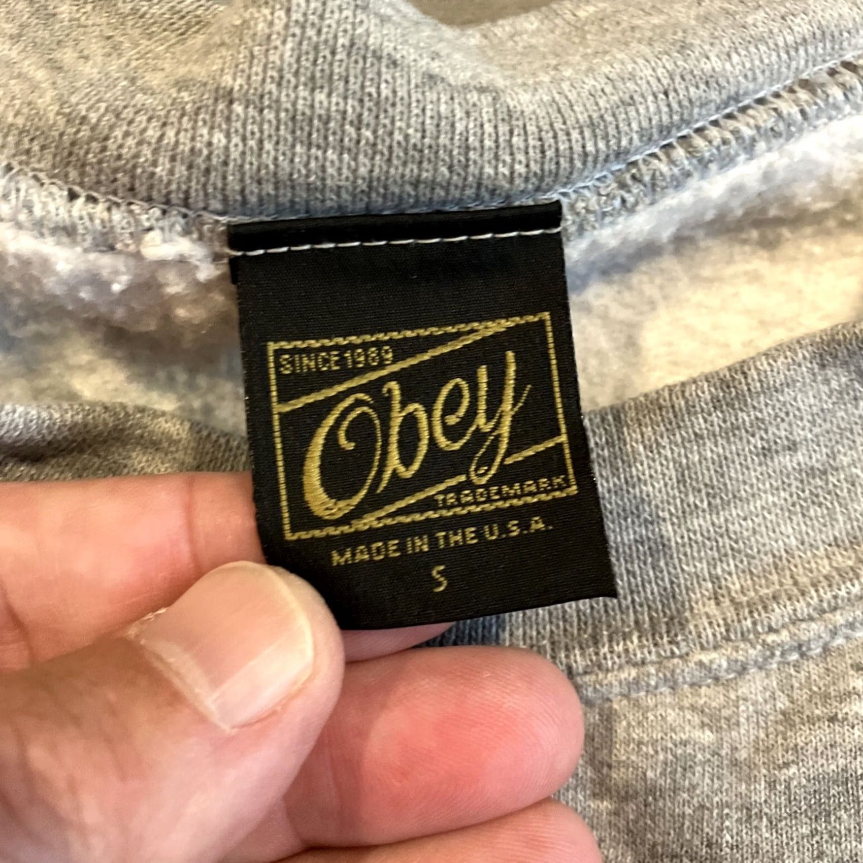 Obey VINTAGE Obey Crewneck Sweatshirt USA S The Rat Race Double Sided 1989 Size US S / EU 44-46 / 1 - 4 Thumbnail