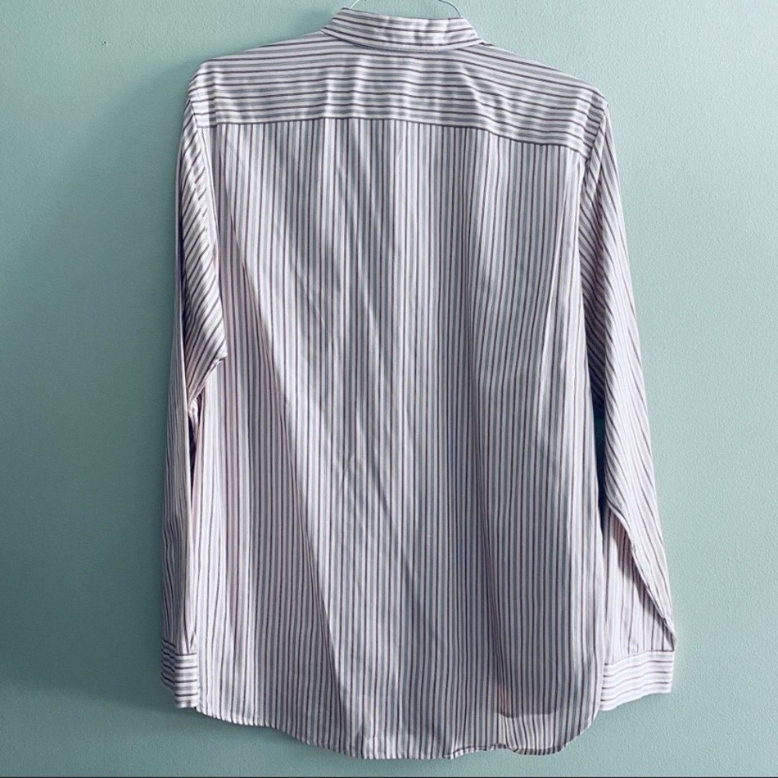 7 For All Mankind 7FAM pink/maroon striped button down Size US L / EU 52-54 / 3 - 3 Thumbnail
