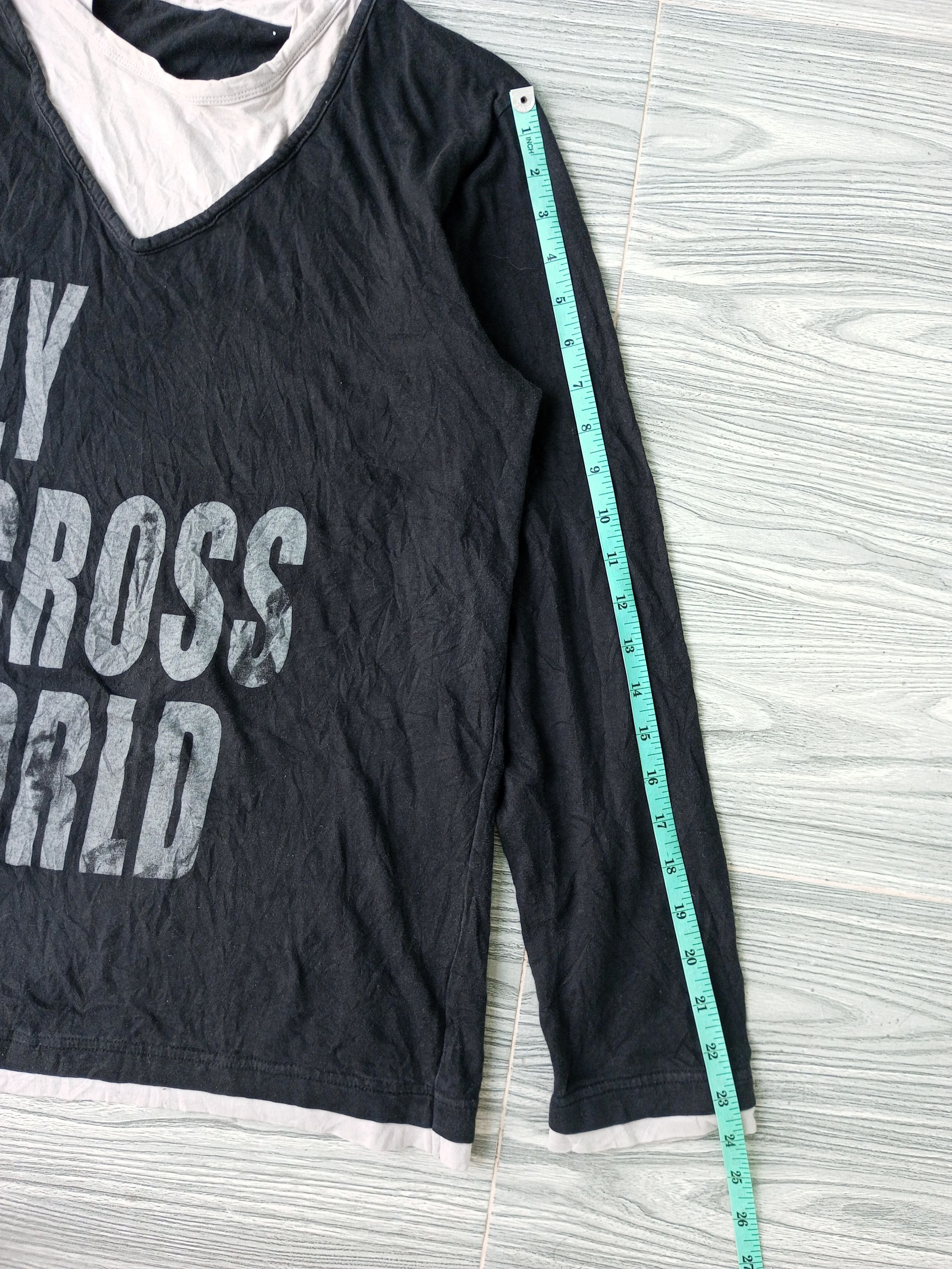Japanese Brand "Lost Tag" Japan Double Layer Hoodie LongSleeve Tshirt Size US L / EU 52-54 / 3 - 12 Thumbnail