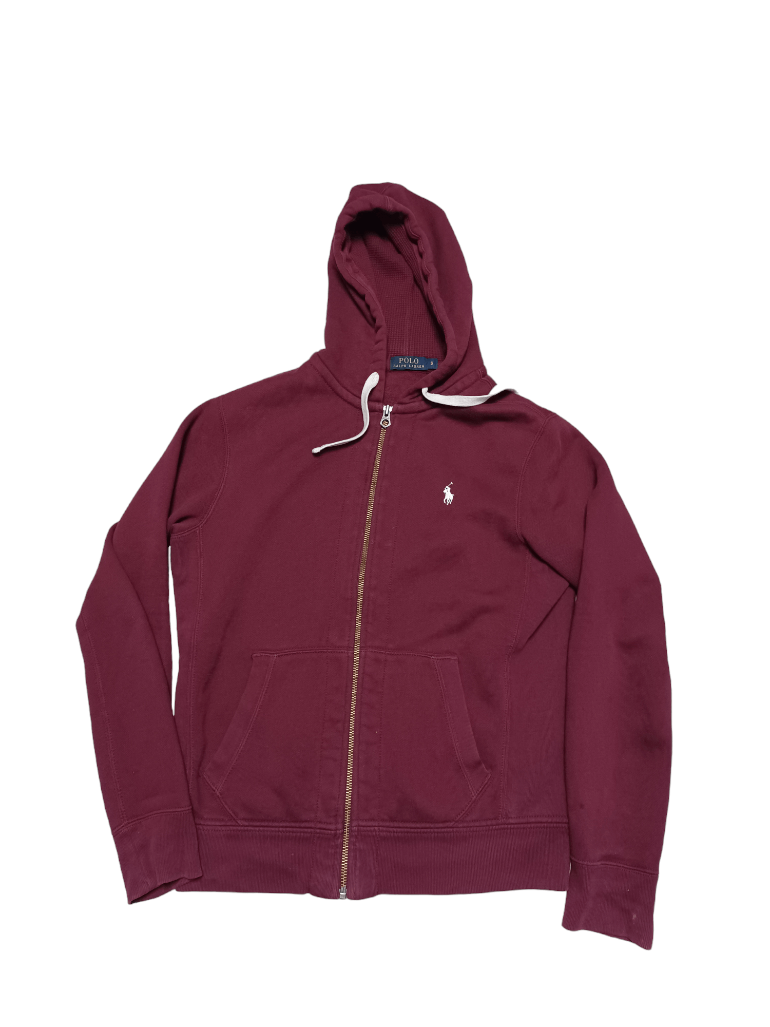 Polo Ralph Lauren FANTASTIC VINTAGE POLO RALPH LAUREN ZIP HOODIE BORDEAUX Size US S / EU 44-46 / 1 - 1 Thumbnail