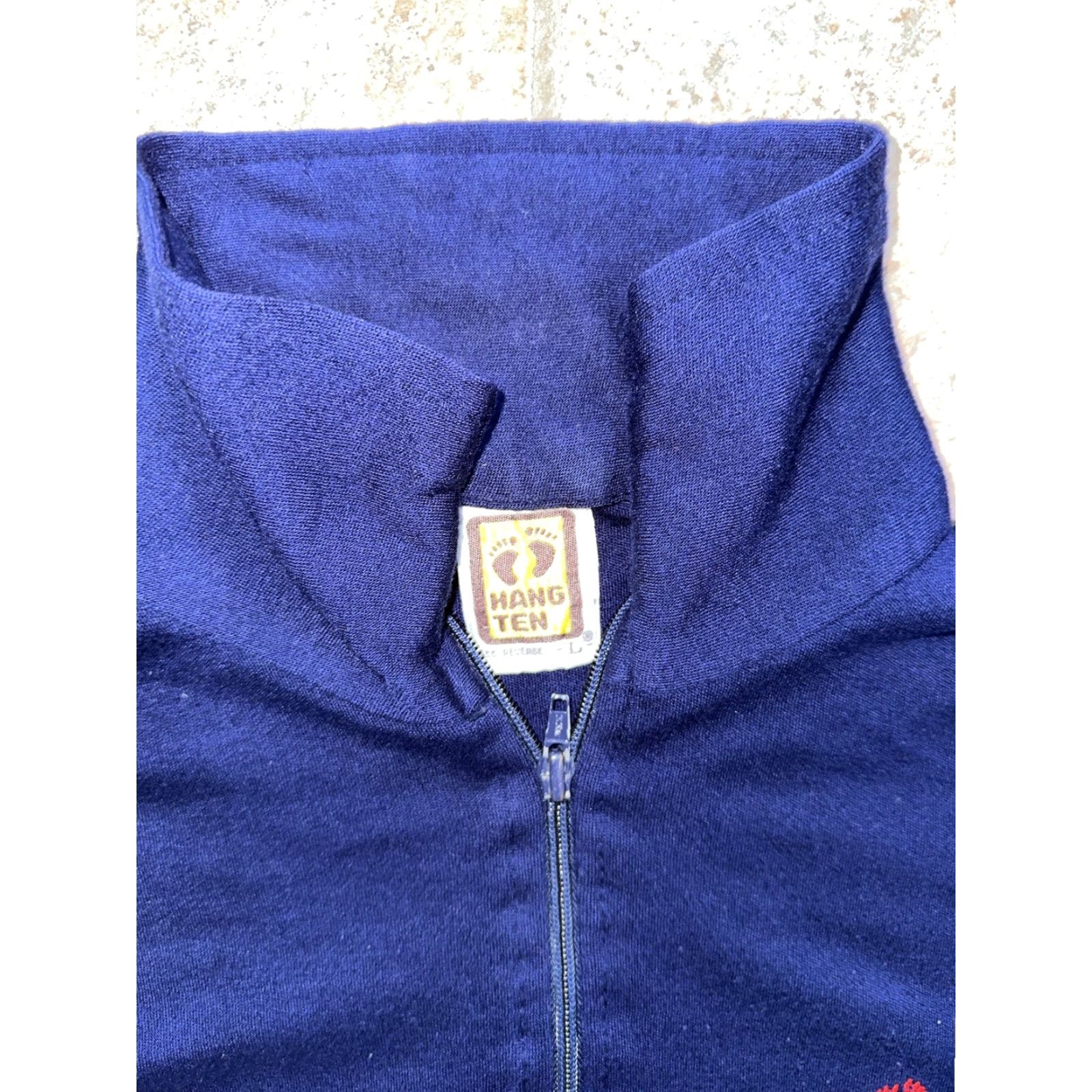 Hang Ten VTG Hang Ten Jacket & Pants Mens L Track Style 1970s Acrylic Vintage Set Size US 33 - 2 Thumbnail