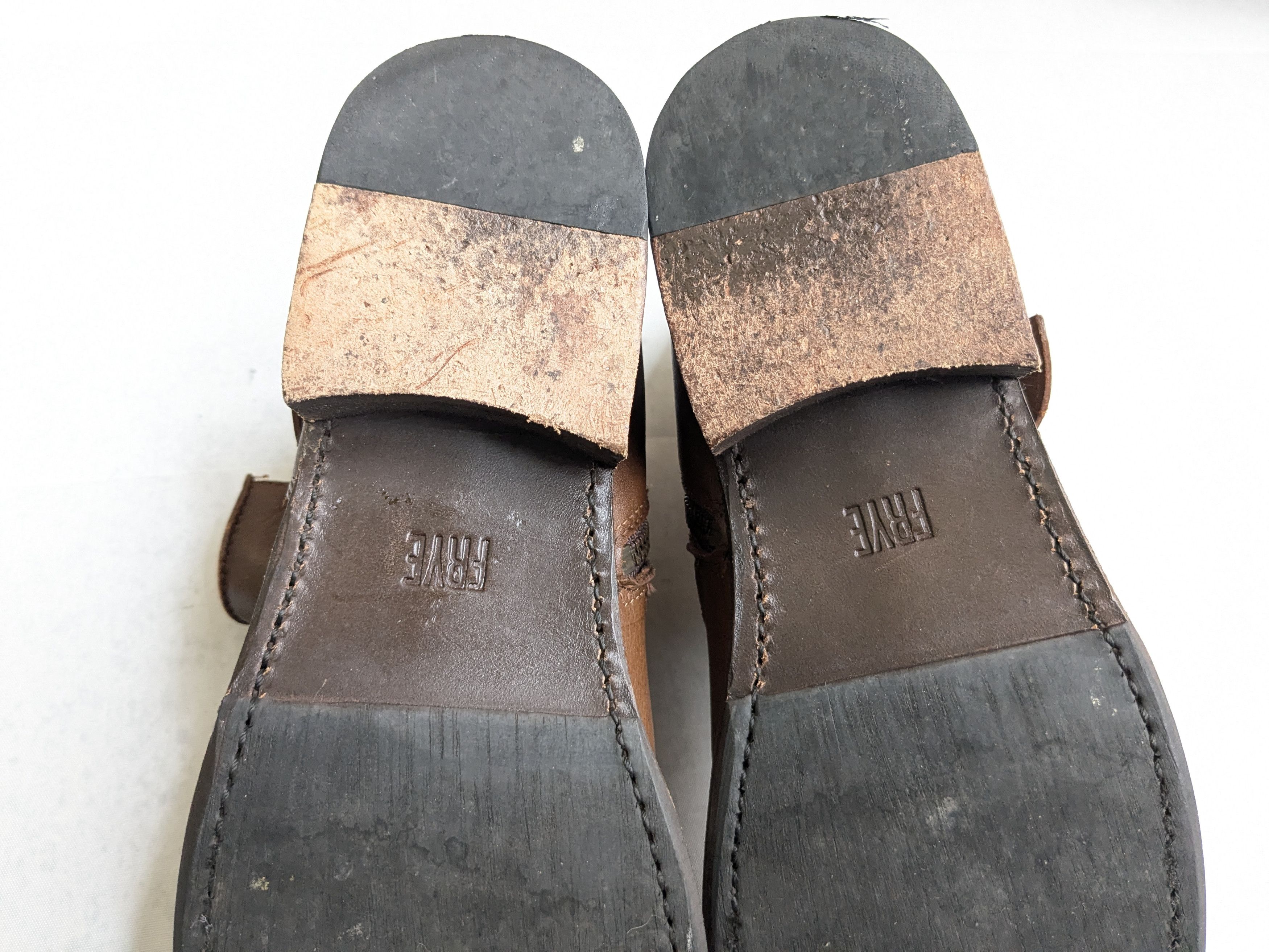Frye Frye Engineer Boots Brown Leather 9.5 Leather Buckle Size US 9.5 / EU 42-43 - 17 Thumbnail