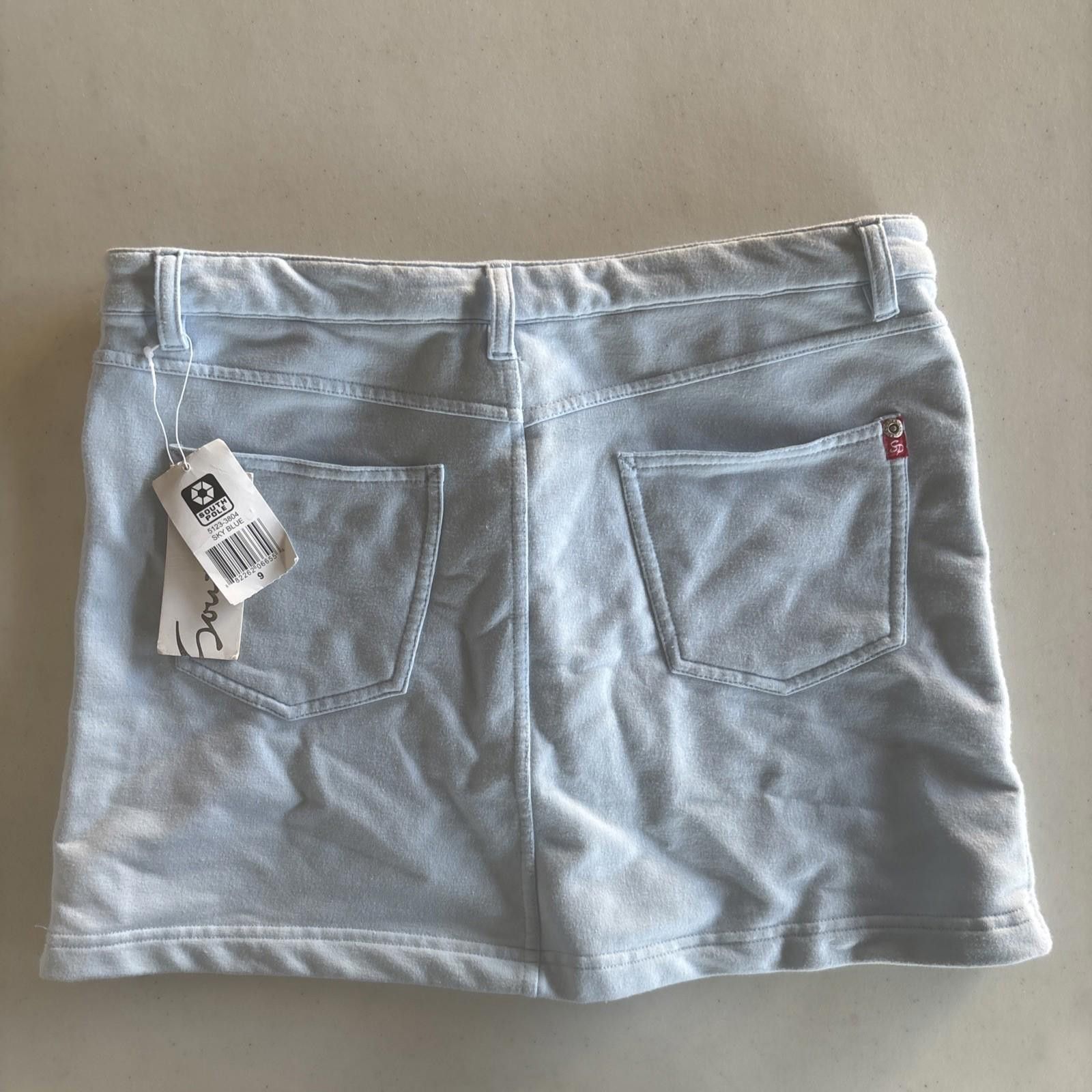 Southpole South Pole Junior Collection Size 9 Sky Blue Miniskirt NWT Size 32" / US 10 / IT 46 - 5 Thumbnail