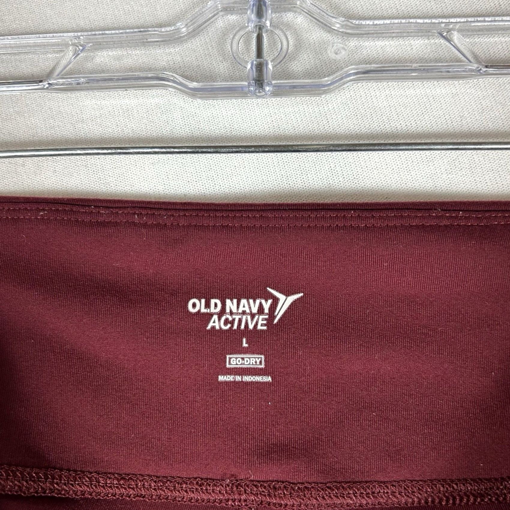 Old Navy Old Navy Active Go-Dry Ankle Leggings Women's Large Red Striped Athletic Yoga Running Sports Fitness Size 36" / US 14 / IT 50 - 4 Thumbnail