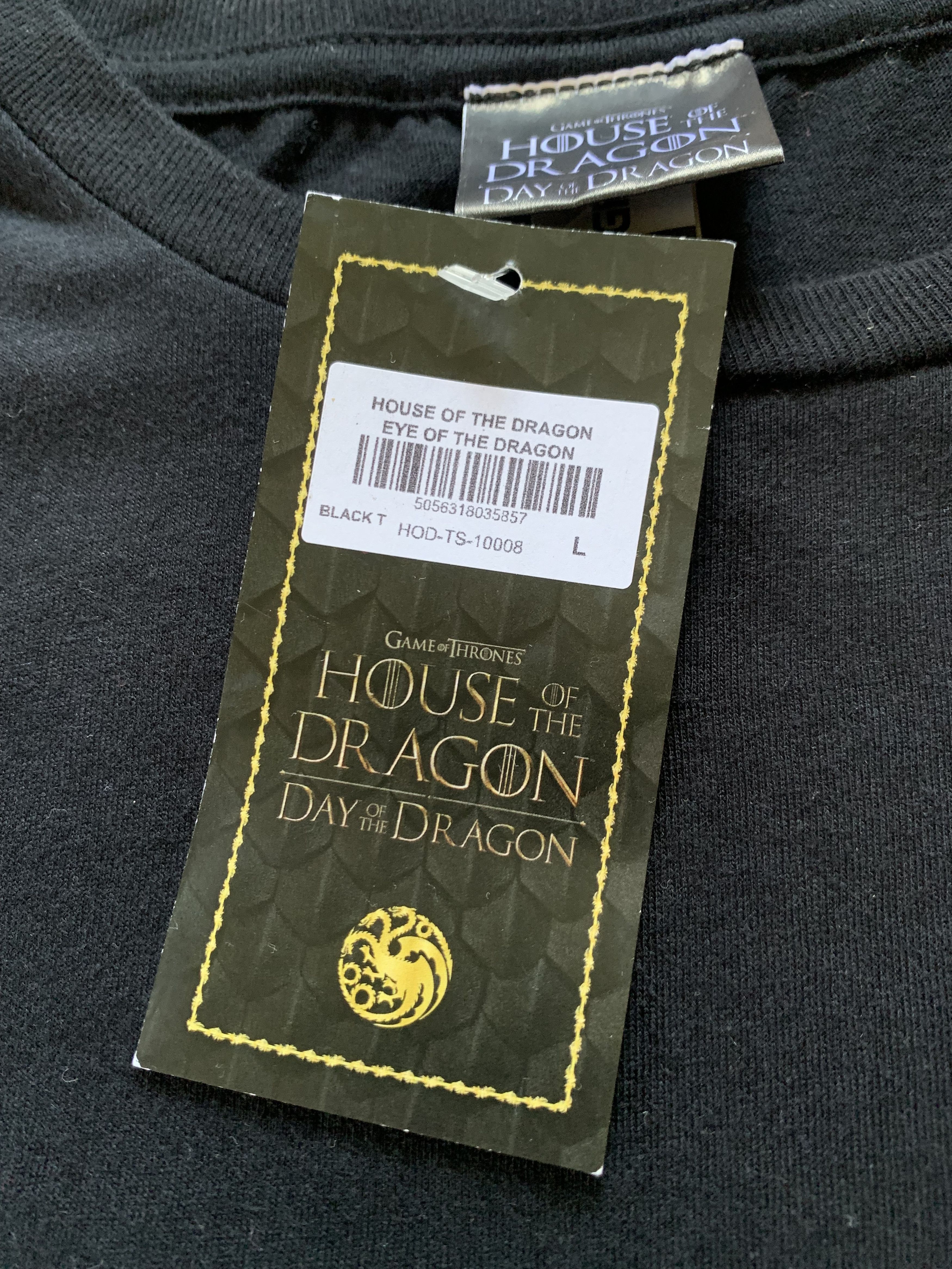 Gildan Game of Thrones House of The Dragon Eye Mens T-Shirt Size US L / EU 52-54 / 3 - 6 Thumbnail