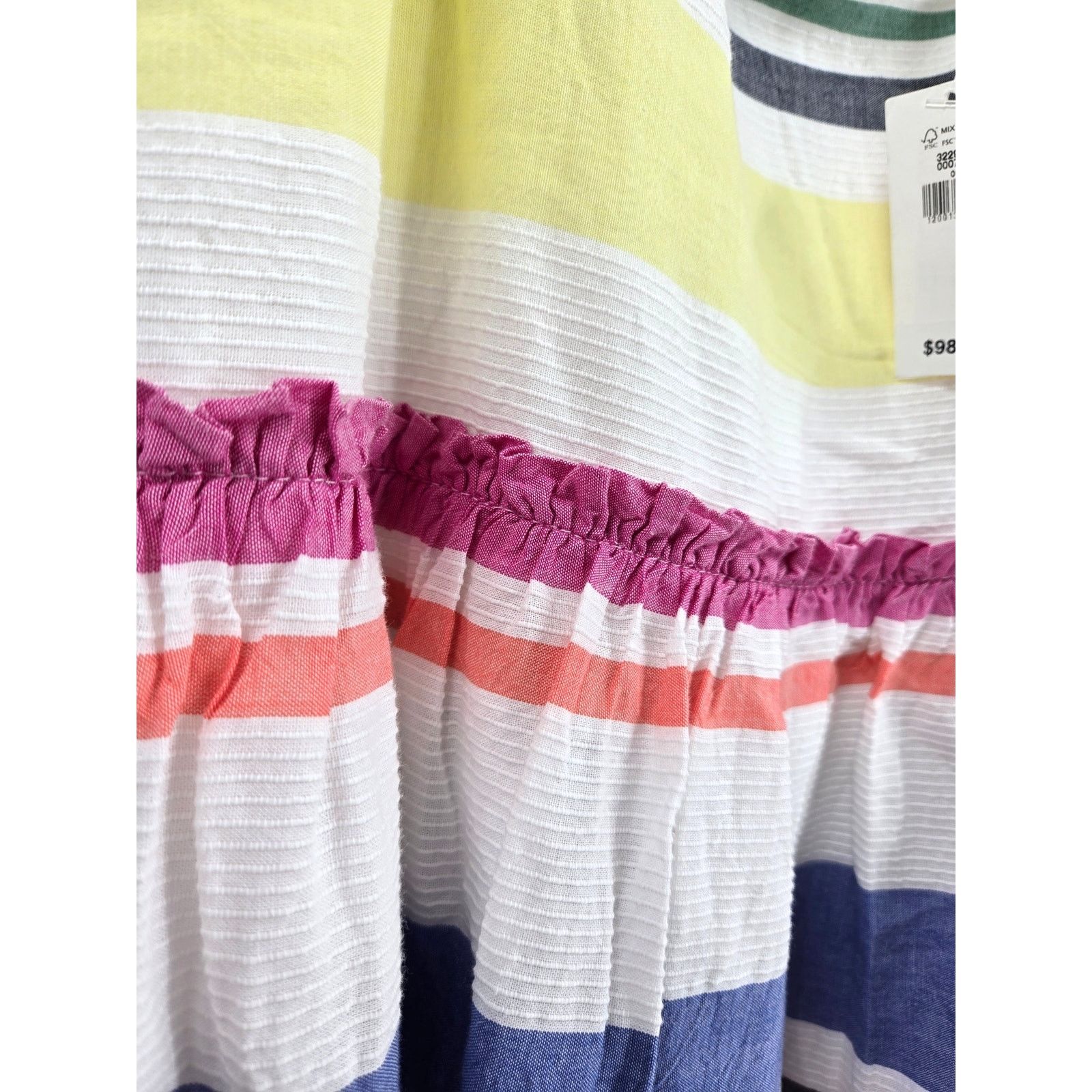 Gap NWT Gap Womens Dress Medium Empire Waist Maxi Multi Stripe Size M / US 6-8 / IT 42-44 - 13 Thumbnail