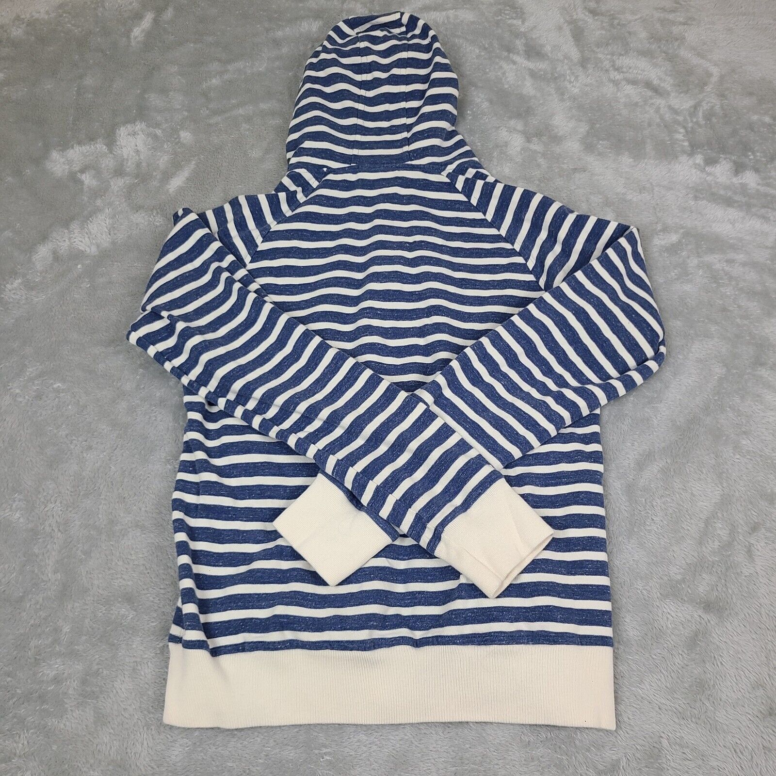 Disney Walt Disney Parks White & Blue Striped Pullover Hoodie Sweat Size S / US 4 / IT 40 - 4 Thumbnail