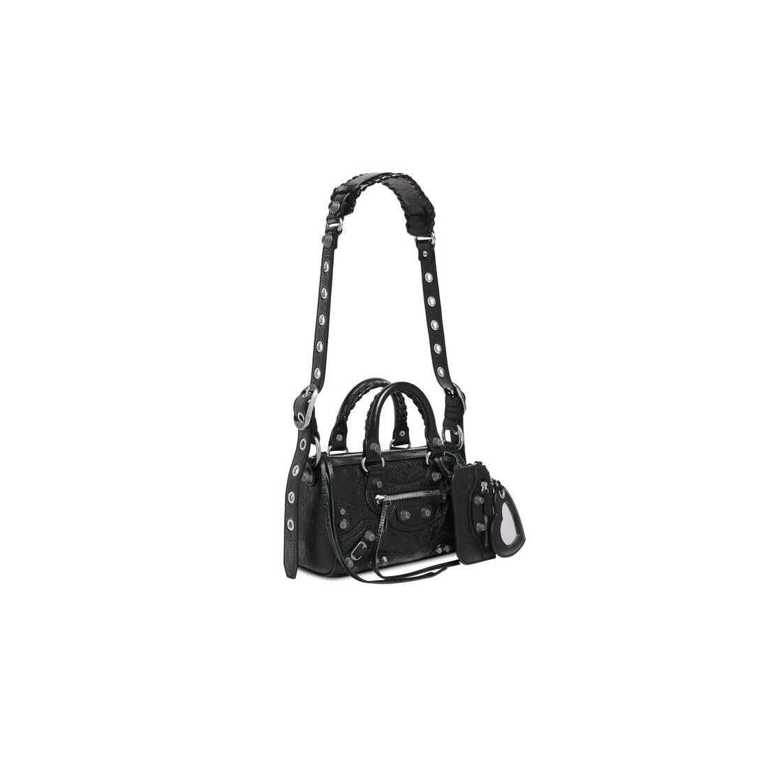 Balenciaga o1mt1gz0225 Size: OS / Le Cagole Mini Duffle Bag in Black Size ONE SIZE - 4 Thumbnail