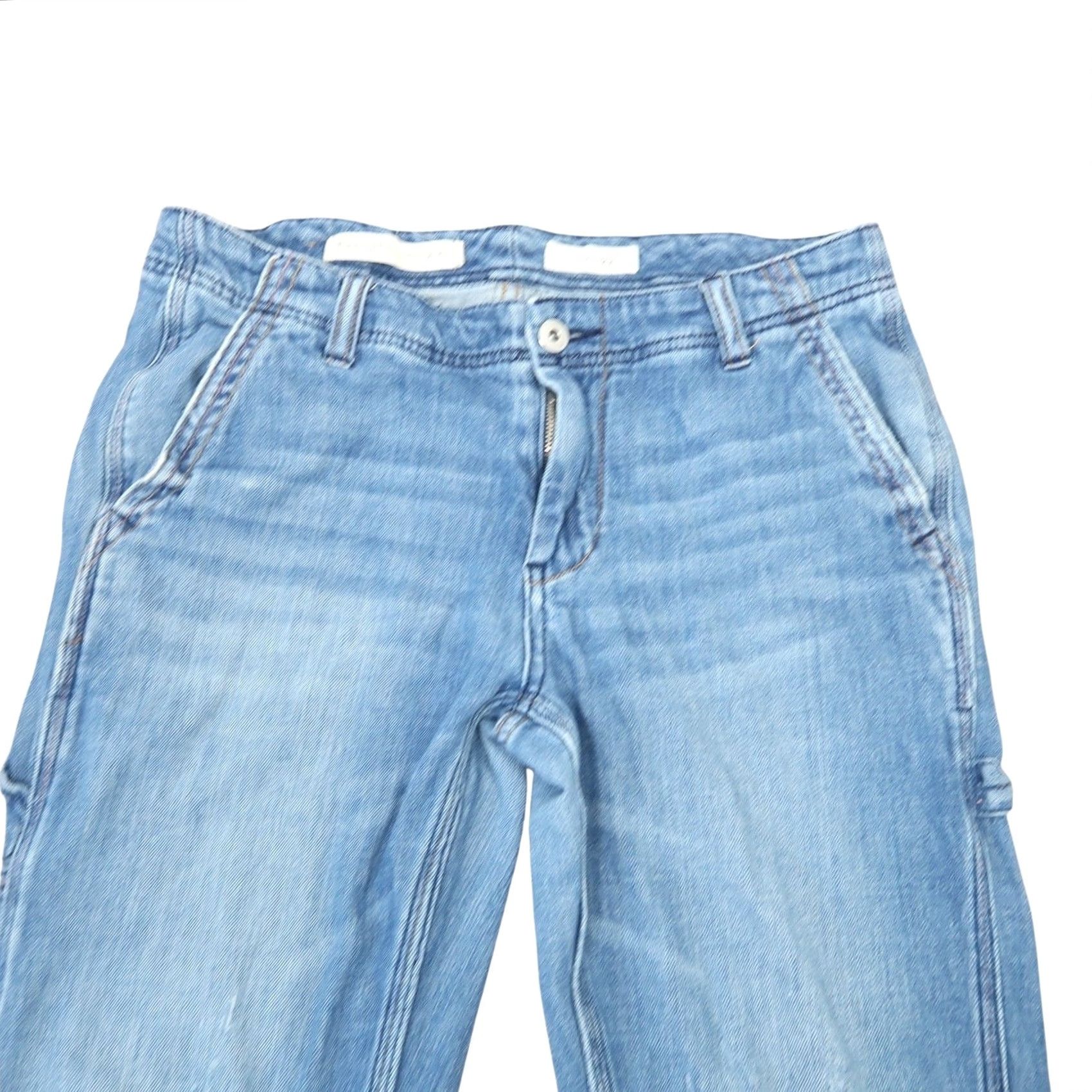 Vintage VINTAGE Pilcro and the Letterpress by Anthropologie Denim Jeans 27 Women Straight Low Rise 28 Inseam blue Size 27" / US 4 / IT 40 - 2 Thumbnail