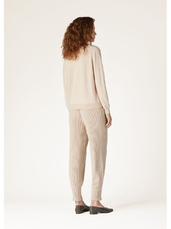 Loro Piana LORO PIANA beige baby cashmere crewneck sweater 40 Size S / US 4 / IT 40 - 3 Thumbnail