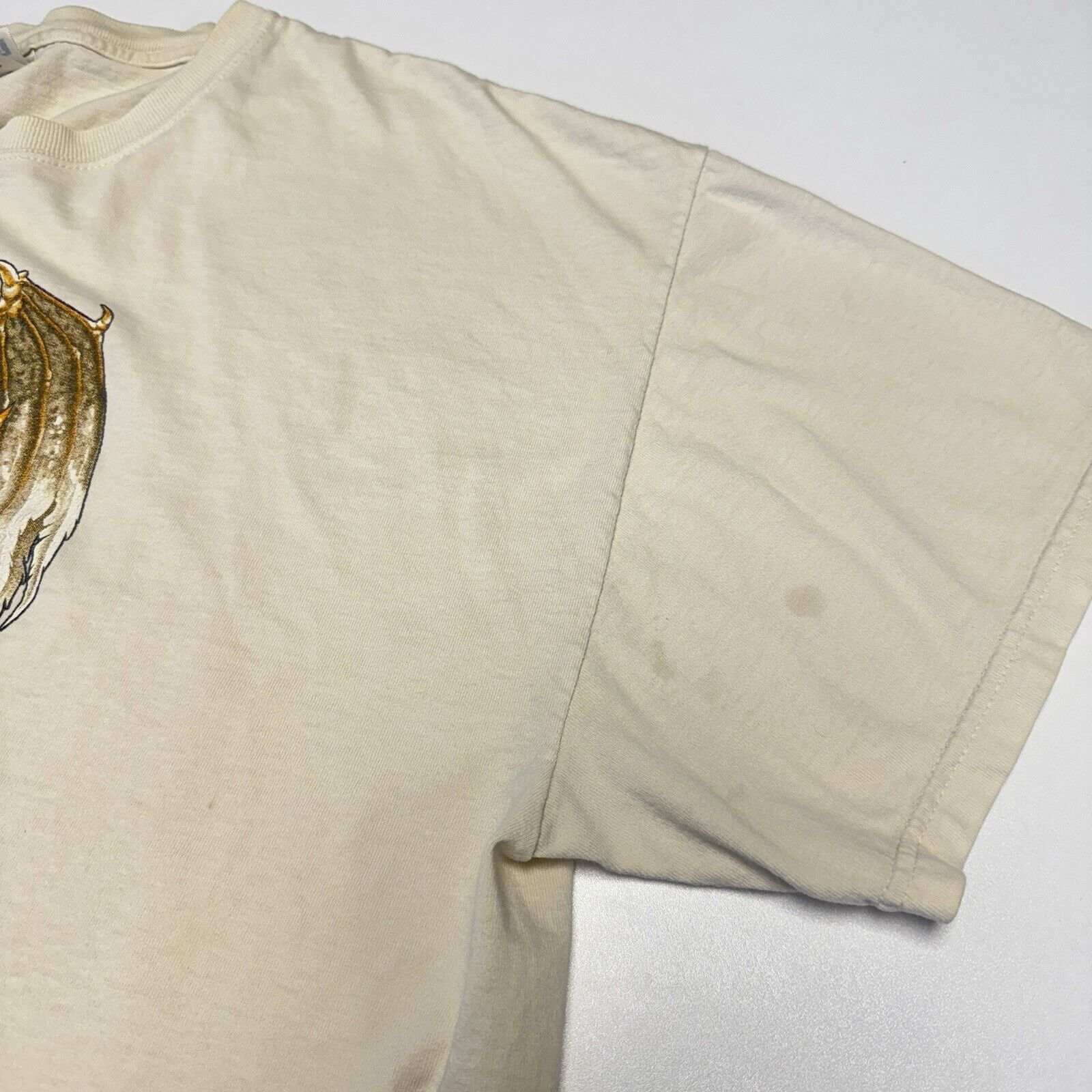 Vintage Vintage Y2k Grunge Skull Wings T Shirt Mens 2XL White Street Size US XXL / EU 58 / 5 - 10 Thumbnail