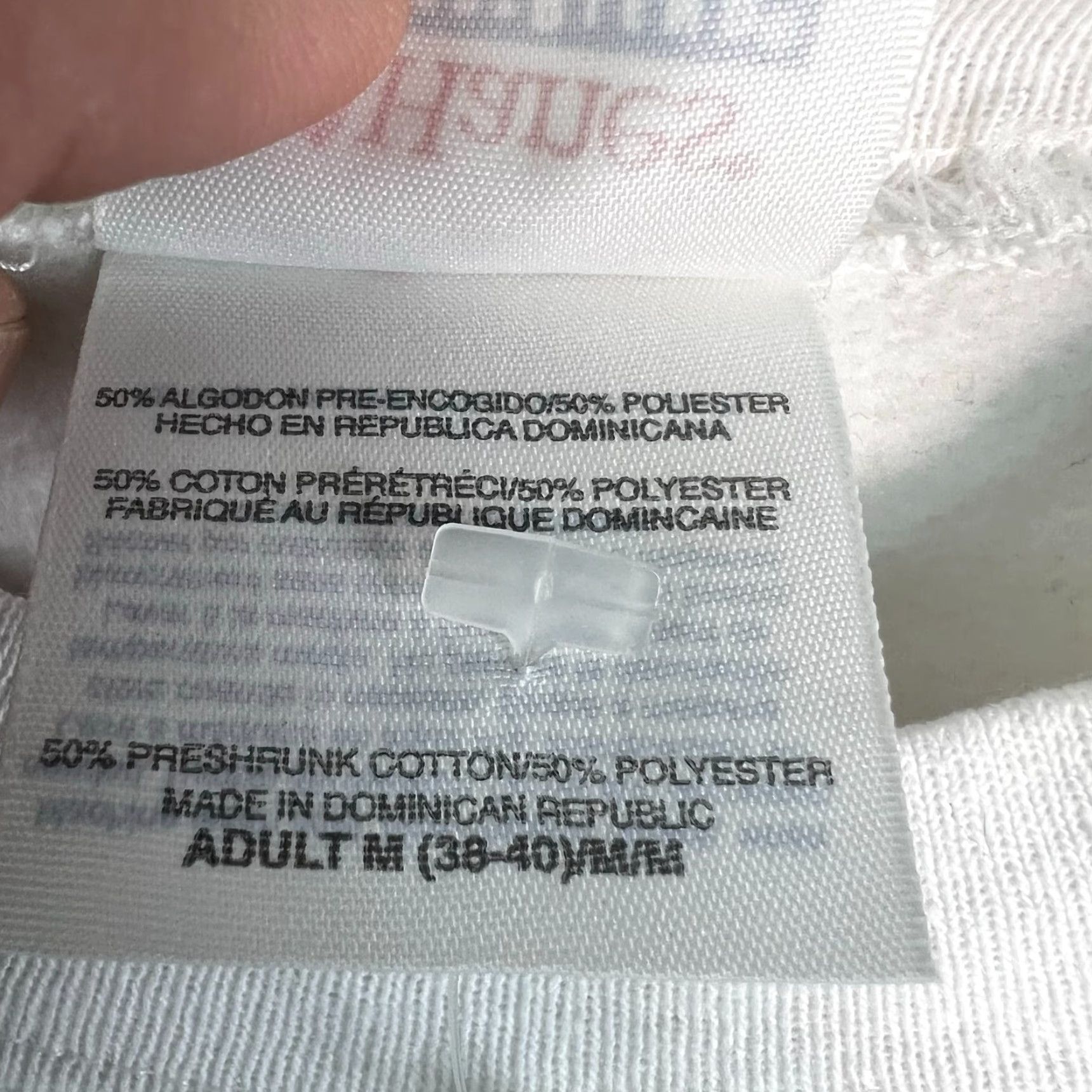 Hanes Hanes Orlando Comfort Blend Sweatshirt White M Mens Shirt Pullover Crew Neck 50% cotton 50% polyester Graphic Print Pouch Pocket Size US M / EU 48-50 / 2 - 7 Thumbnail