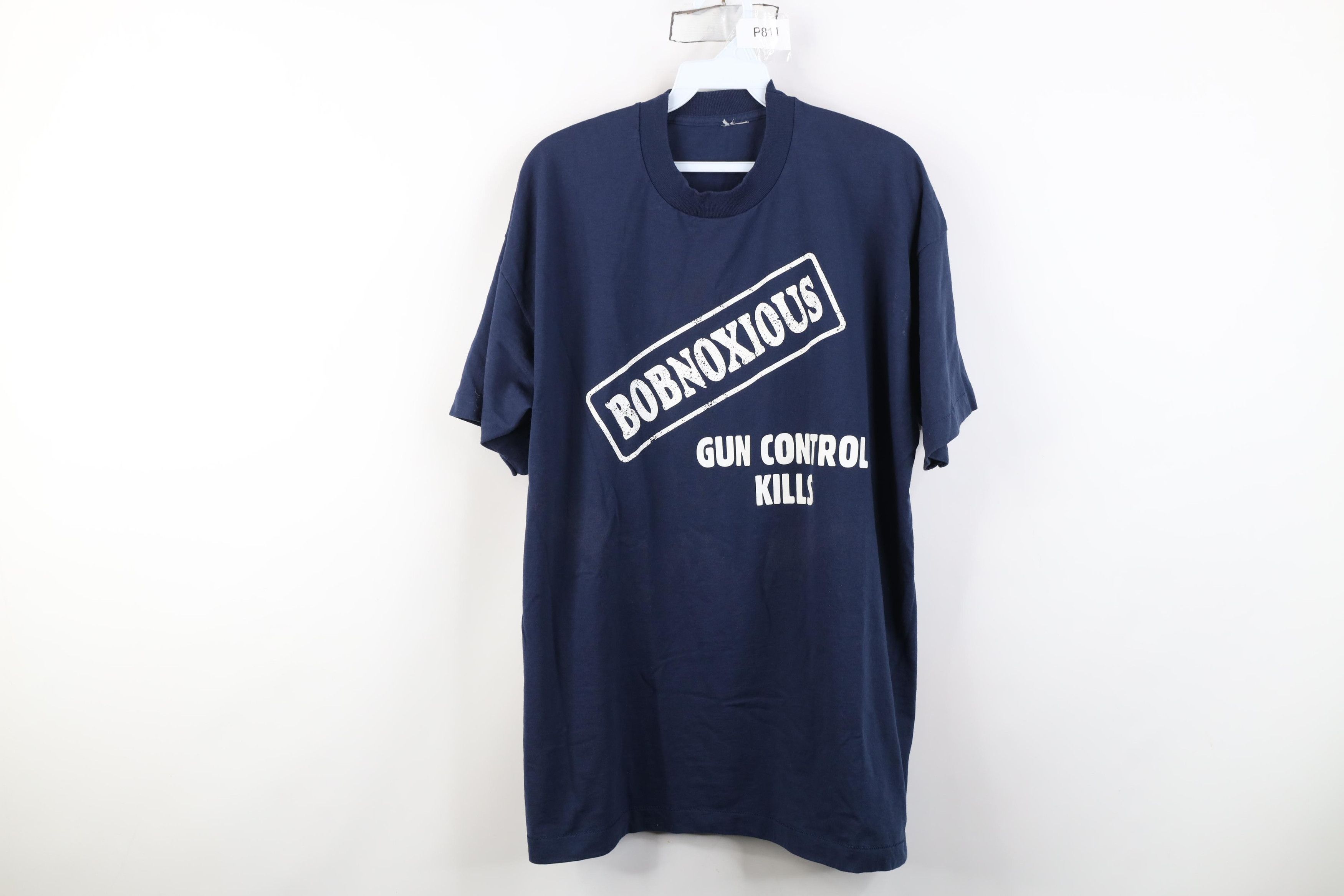 Vintage Vintage 90s Gun Bobnoxious Band Short Sleeve T-Shirt Blue Size US XL / EU 56 / 4 - 1 Thumbnail