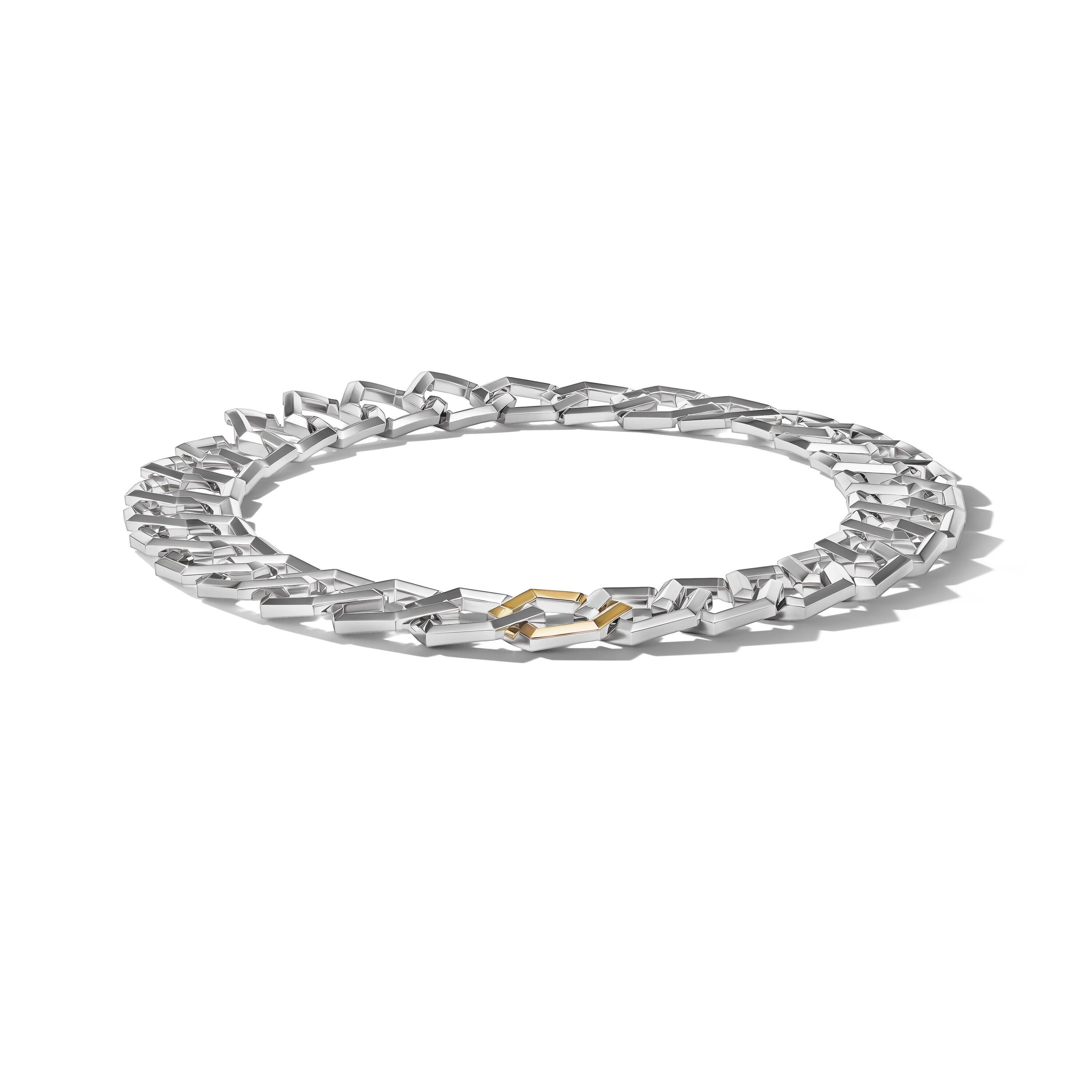 David Yurman o1w1db10325 Carlyle Necklace in Sterling Silver Yellow Gold Size ONE SIZE - 2 Thumbnail