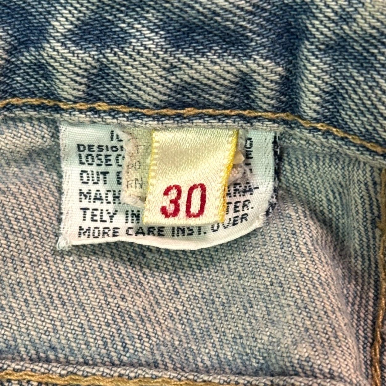 Calvin Klein Calvin Klein Jeans Womens 30x32 Straight Leg Raw Hem Light Wash Denim USA Made Size 30" / US 8 / IT 44 - 4 Thumbnail