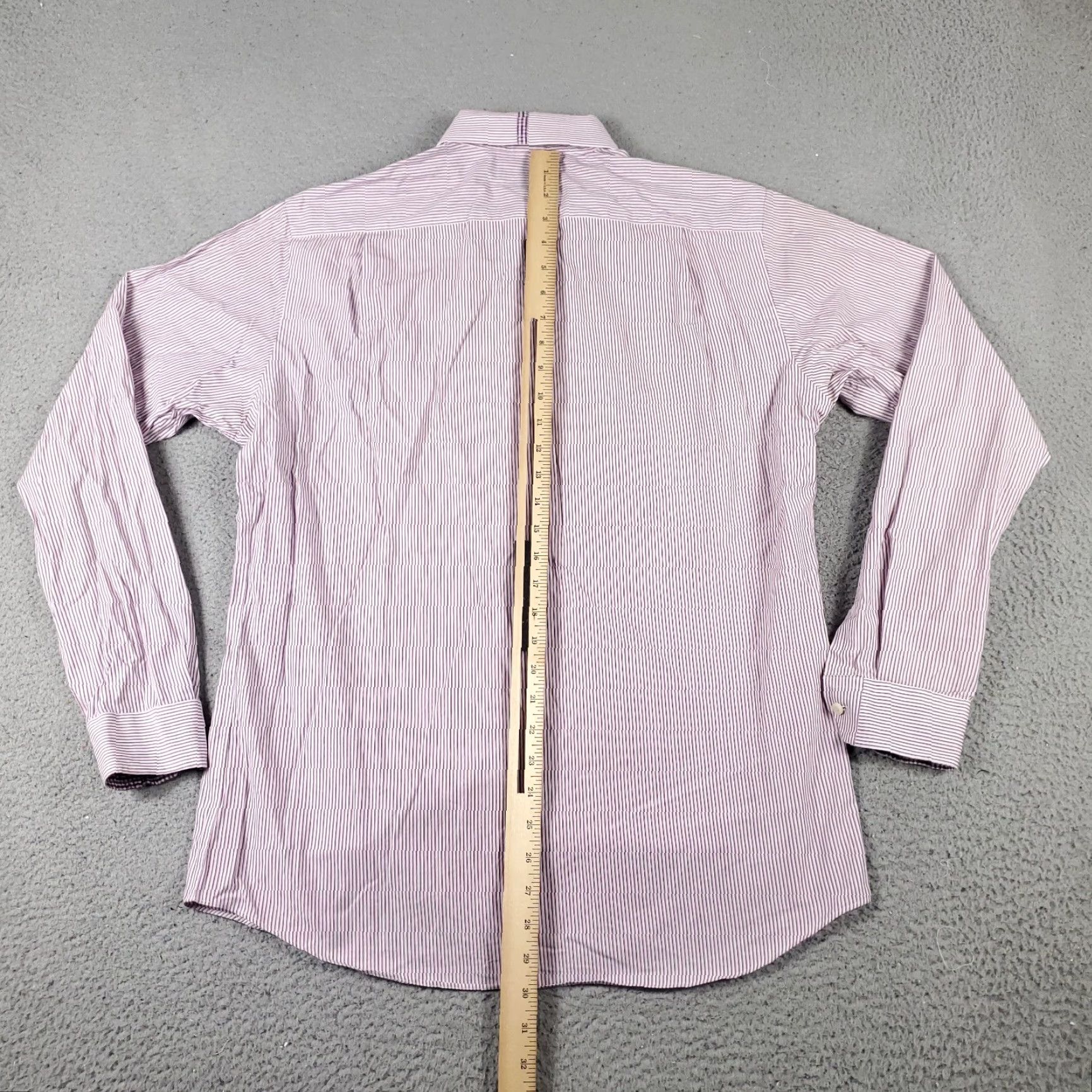 Ben Sherman Ben Sherman Shirt Mens Medium Purple White Check Casual Button Up Long Sleeve Size US M / EU 48-50 / 2 - 5 Thumbnail