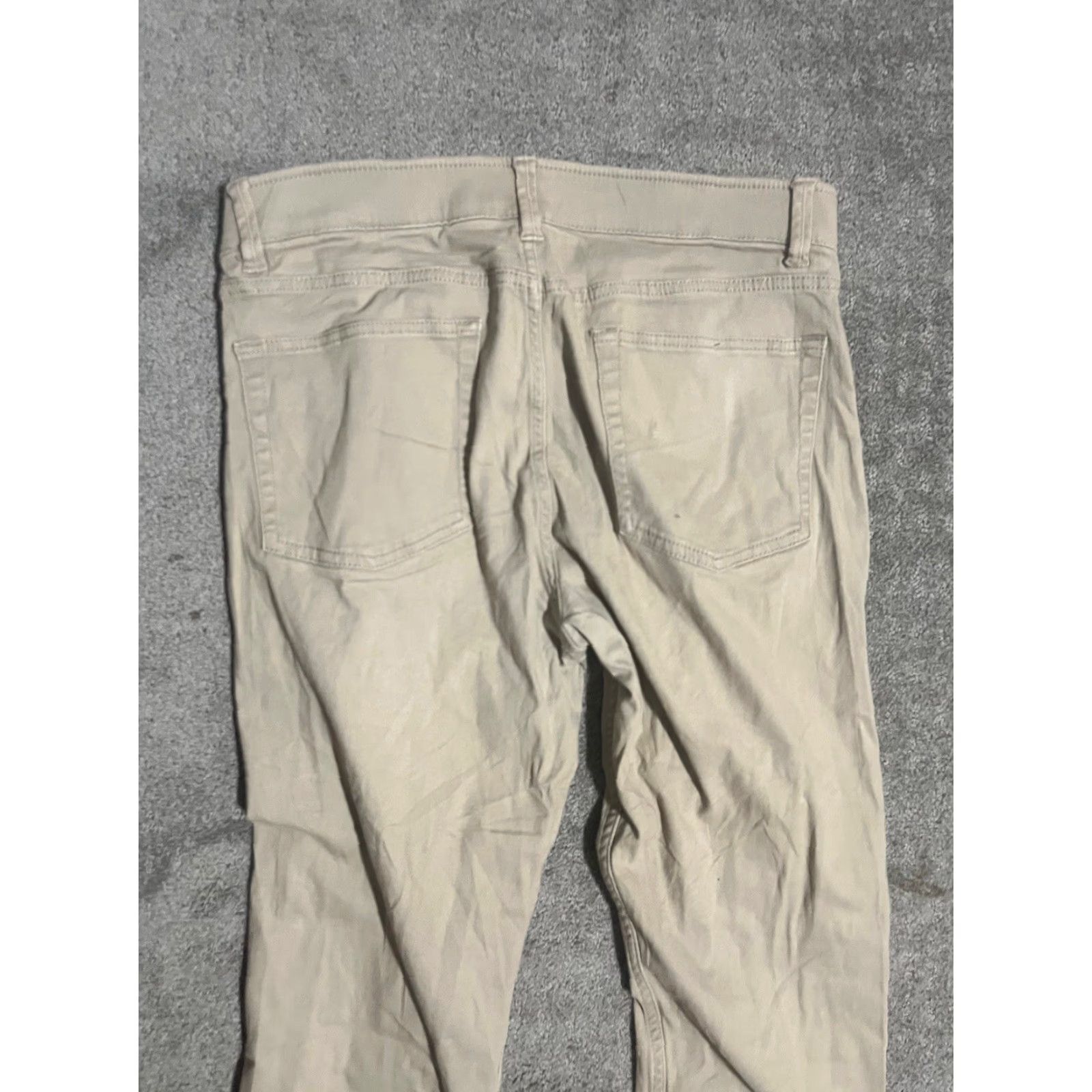 Chaps Chaps Jeans Mens 32X30 Beige Denim Straight Stretch Waist 5-Pocket Logo Size US 32 / EU 48 - 4 Thumbnail