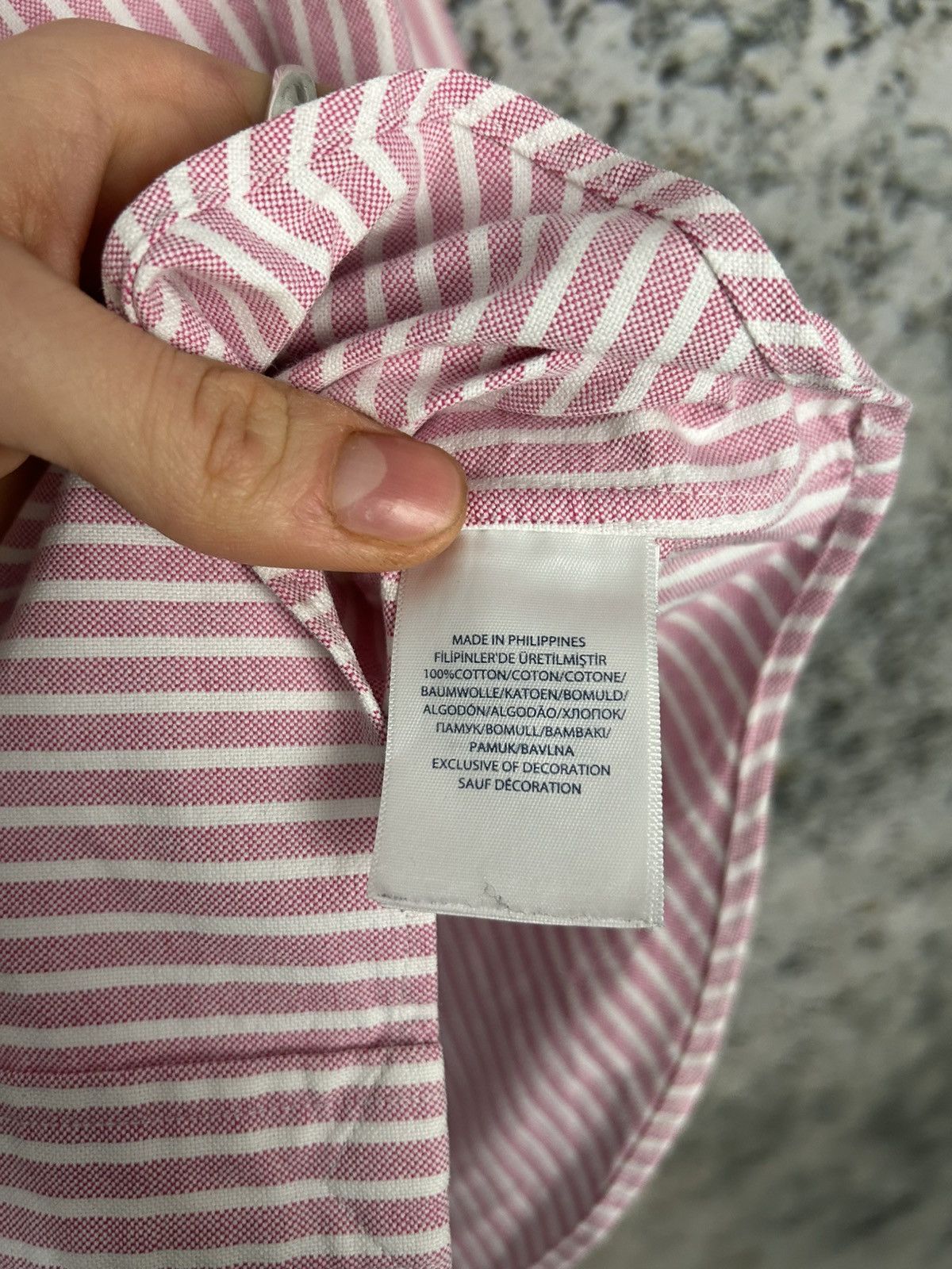 Polo Ralph Lauren Polo Ralph Lauren Stripe Pink Shirt Basic Elegant Premium Size US M / EU 48-50 / 2 - 6 Thumbnail