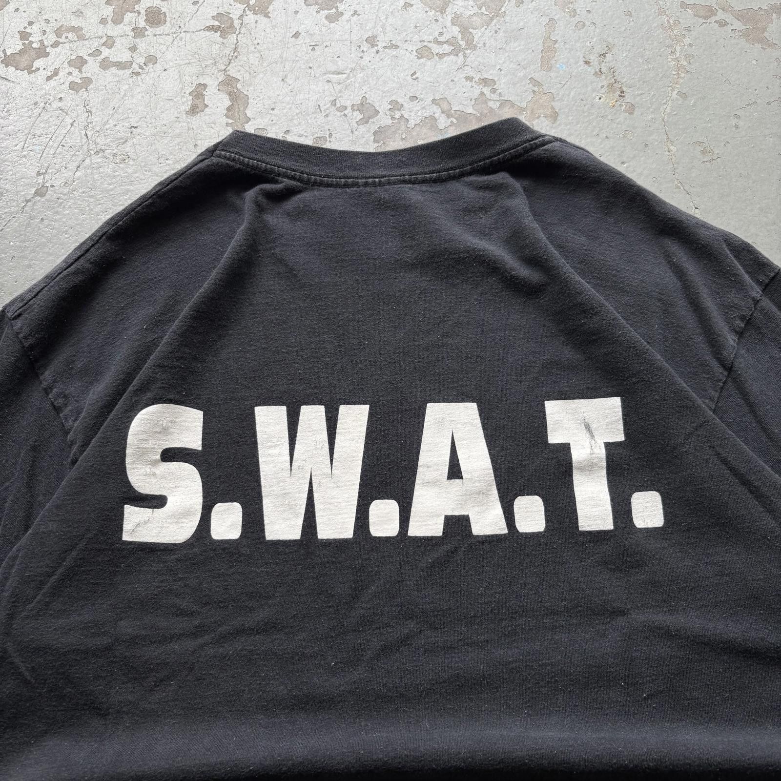 Vintage Vintage S.W.A.T. Special Weapons And Tactics Grunge Shirt Size US XL / EU 56 / 4 - 5 Thumbnail