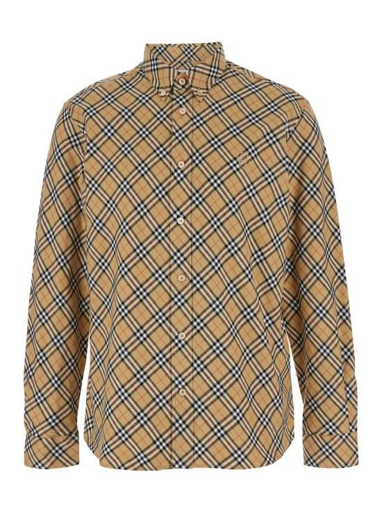Burberry BURBERRY Men Shirts 8098844B9368 Beige Size US M / EU 48-50 / 2 - 1 Thumbnail