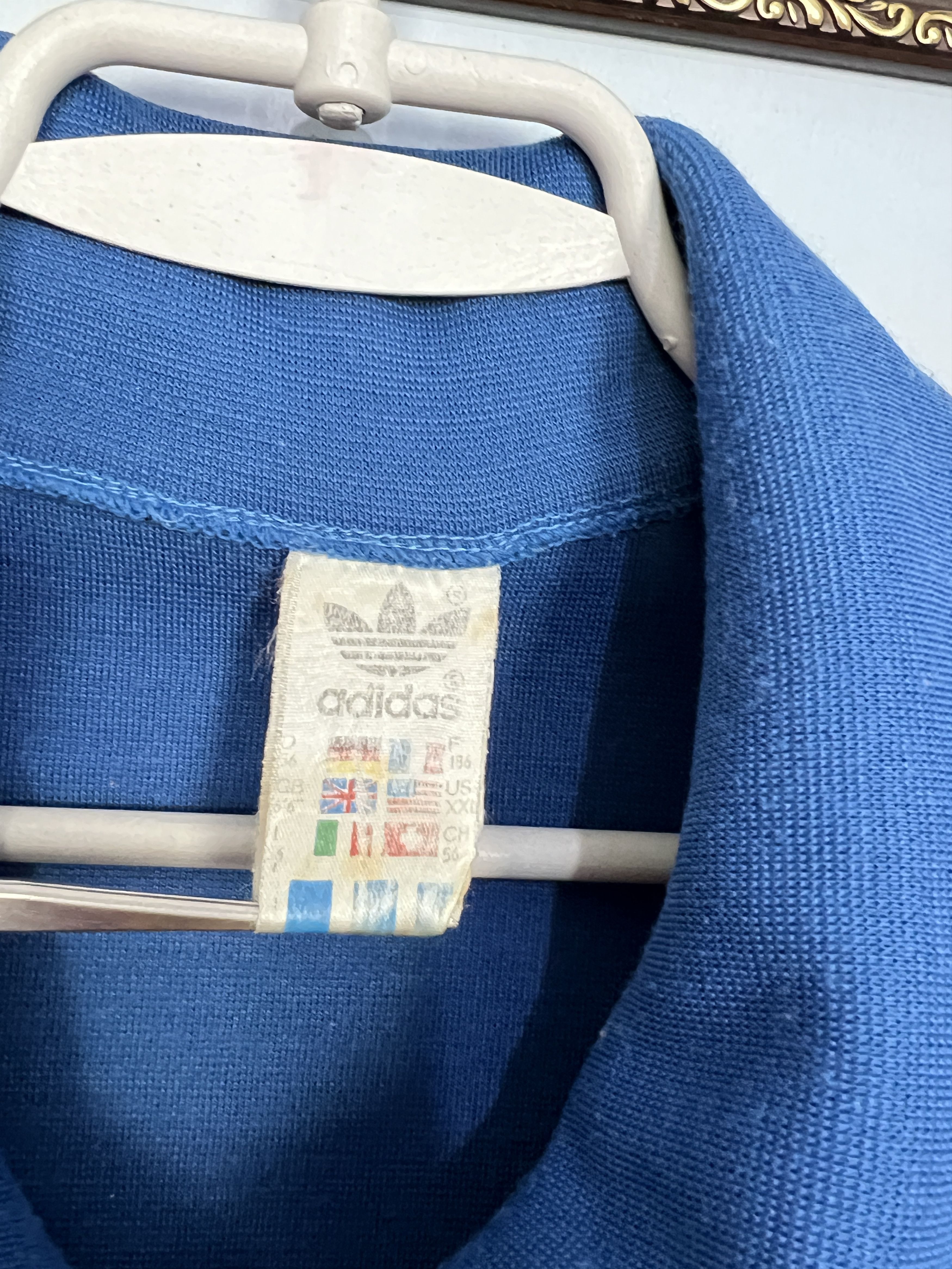Adidas Vintage 80's Schwahn West Germany Jacket Blue Track Top Size US XXL / EU 58 / 5 - 7 Thumbnail