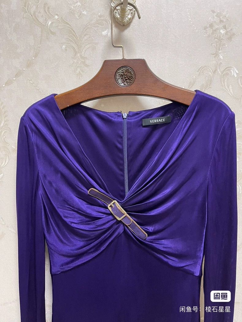 Versace Versace Violet dress dress Size S / US 4 / IT 40 - 2 Thumbnail